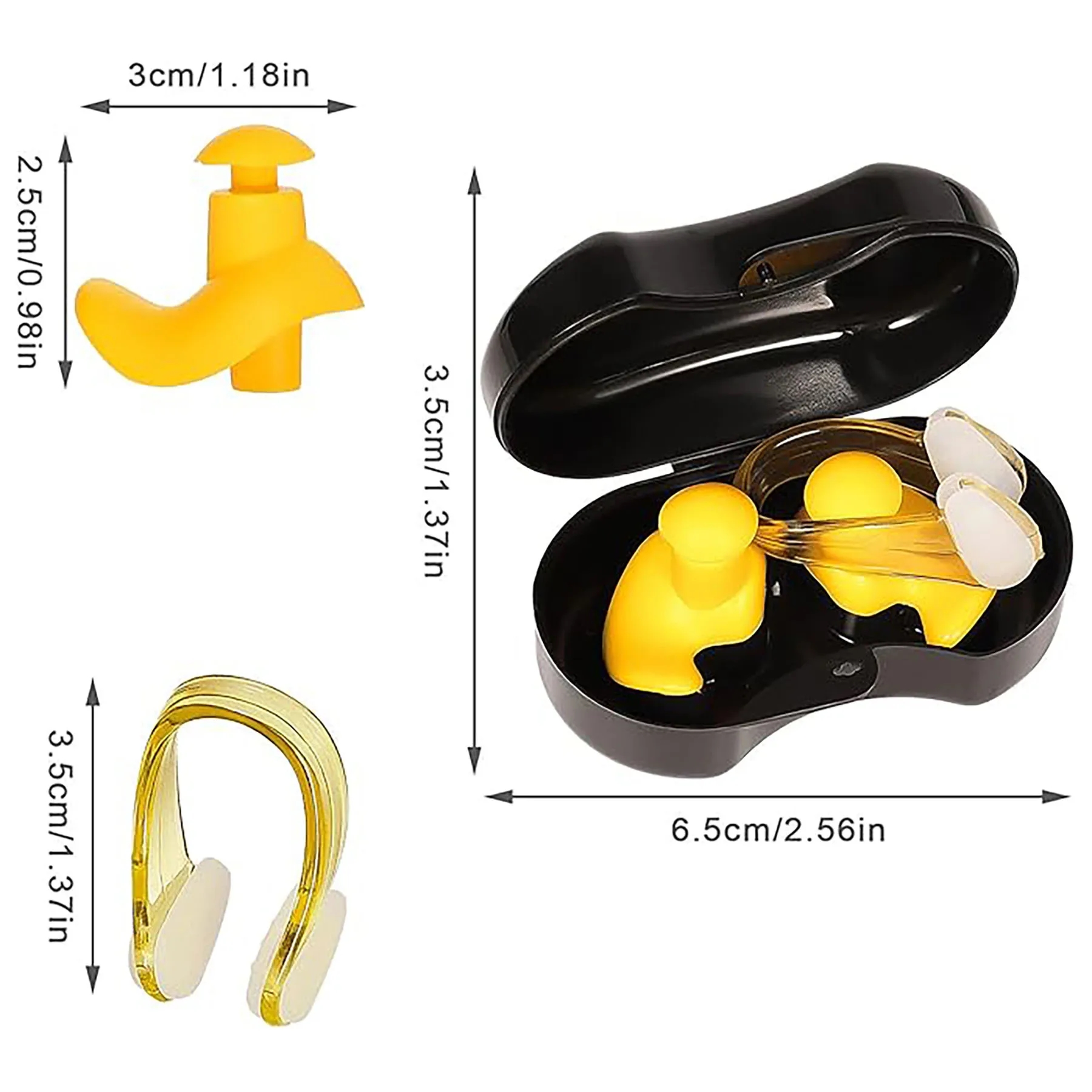 Silicone Nose Clip and Ear Plug Set 8