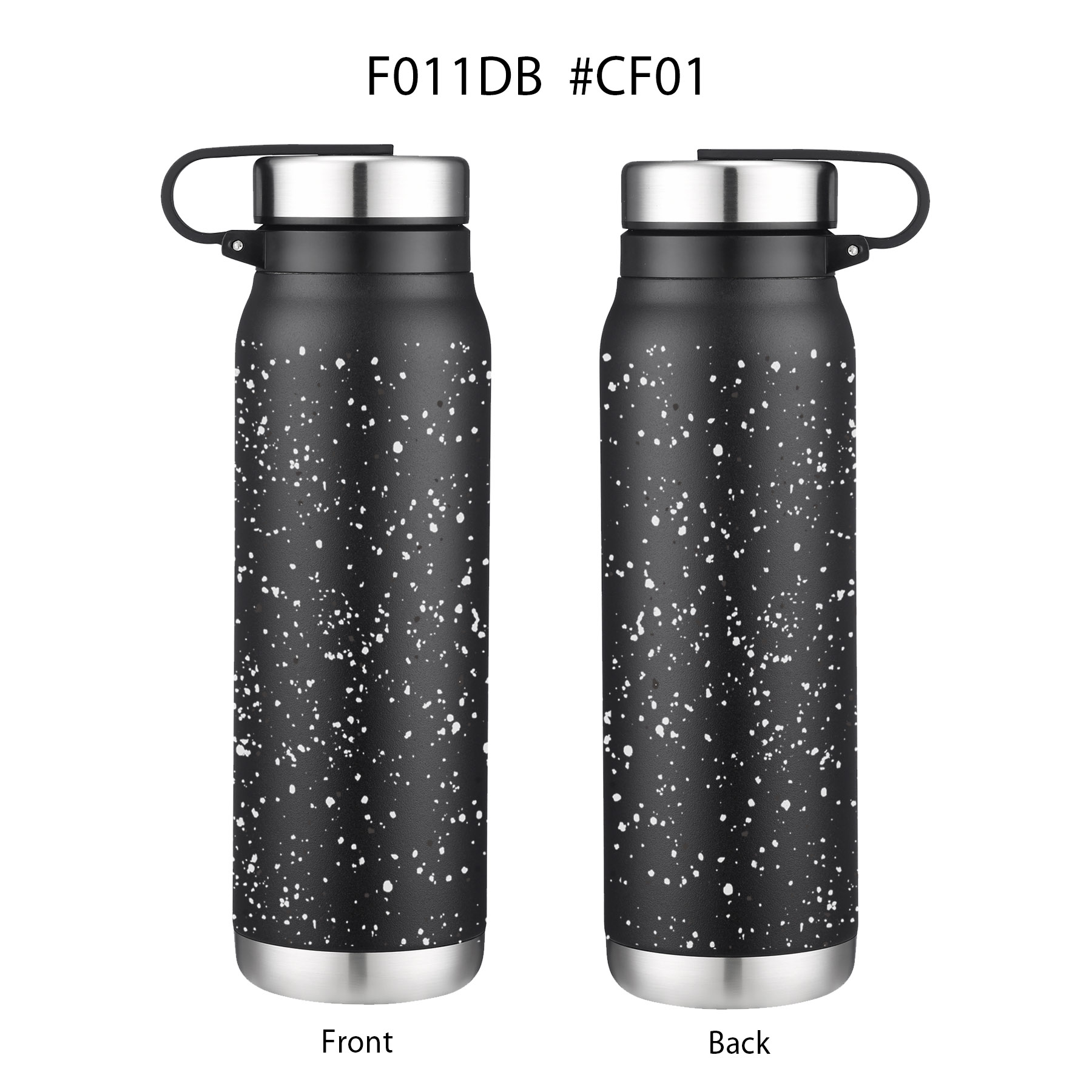 20 oz. Speckled Design Stainless Steel Vacuum Water Bottle w/Twist Lid, custom water bottle with logo imprint 14