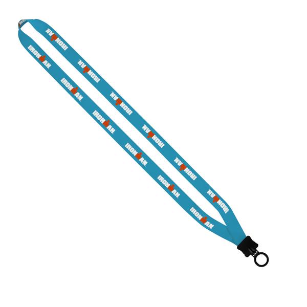 1/2" Dye-Sublimated Lanyard with Plastic Clamshell and Plastic O-Ring 34