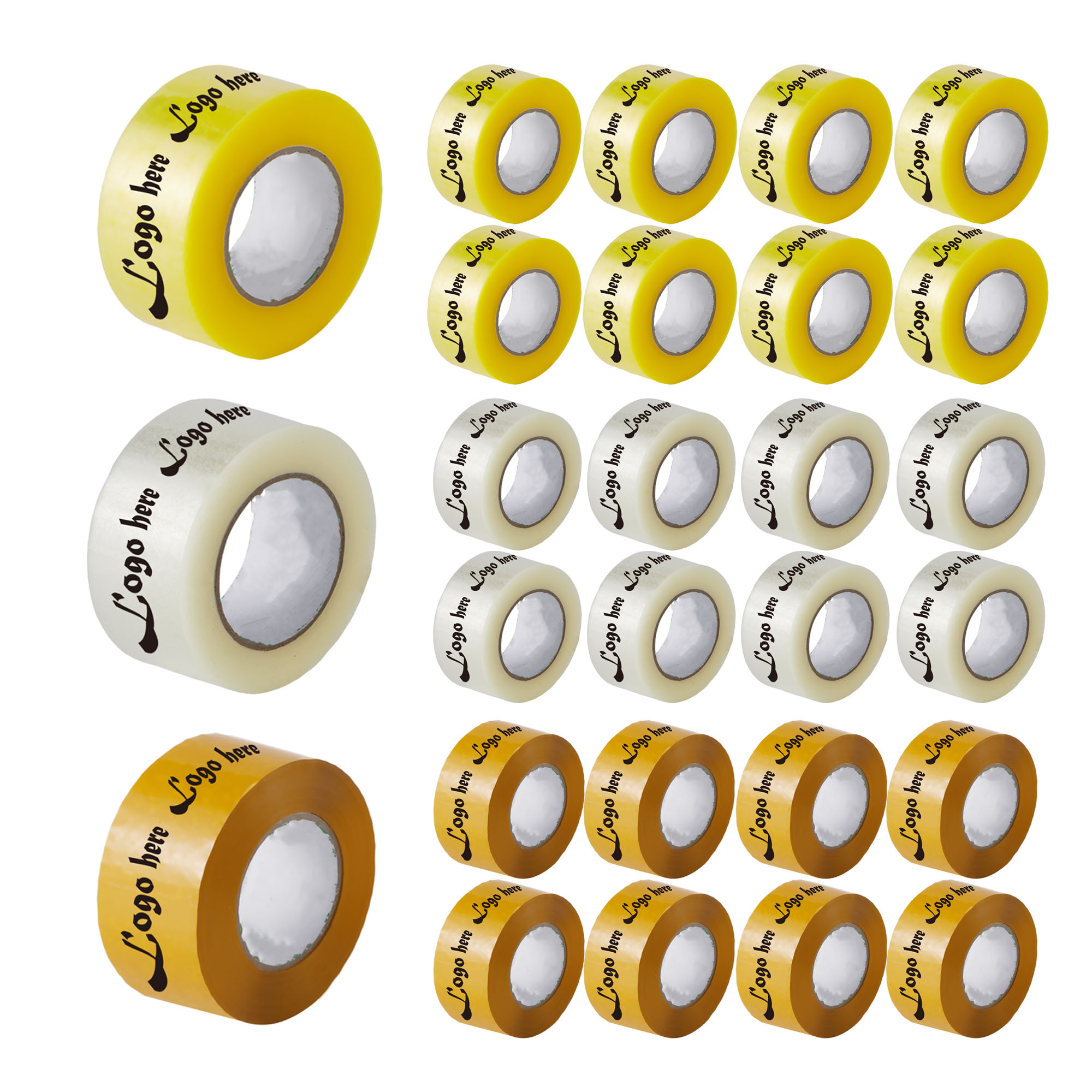 MOQ50 Customized Logo Transparent Tape 1