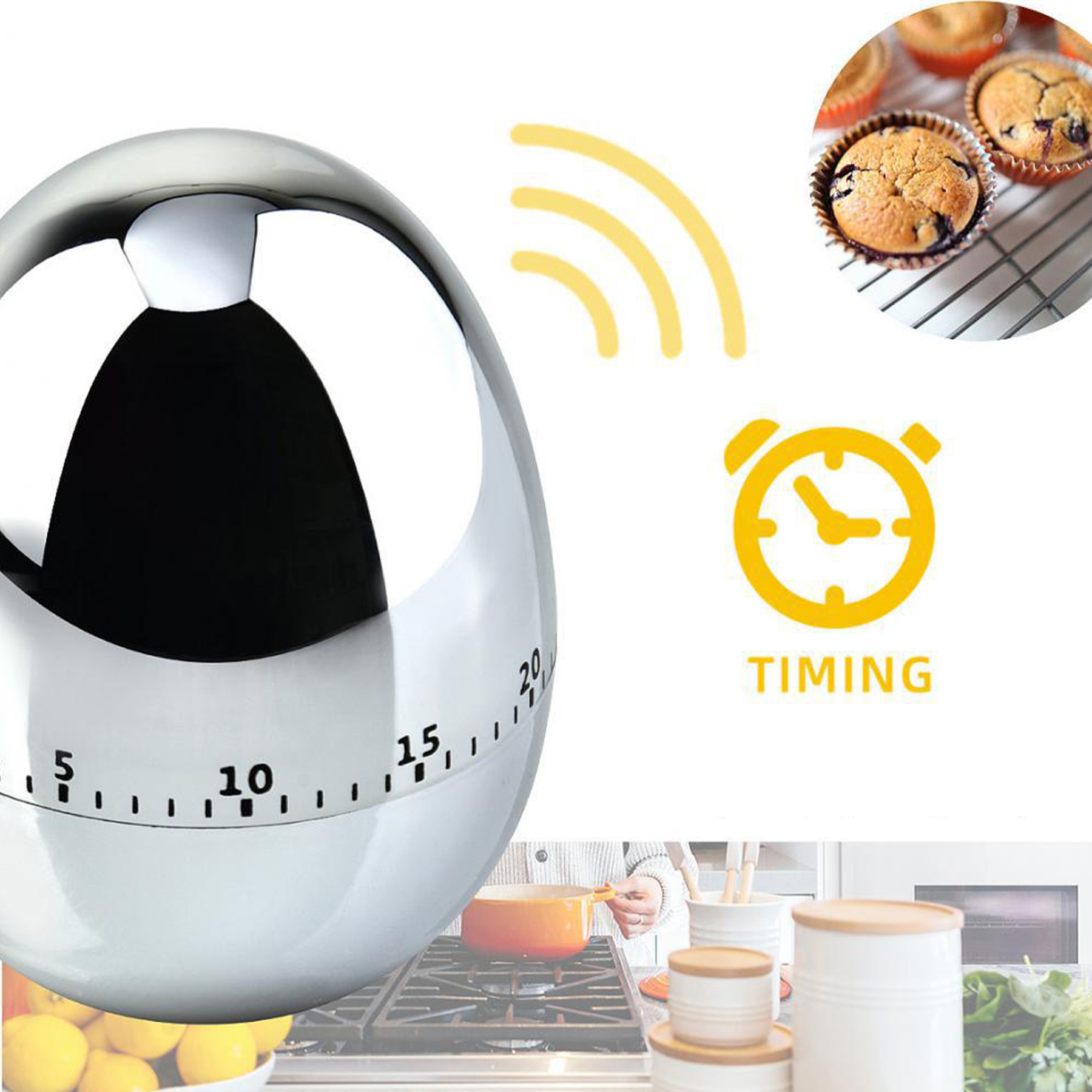Abs Egg Mechanical Timer 2
