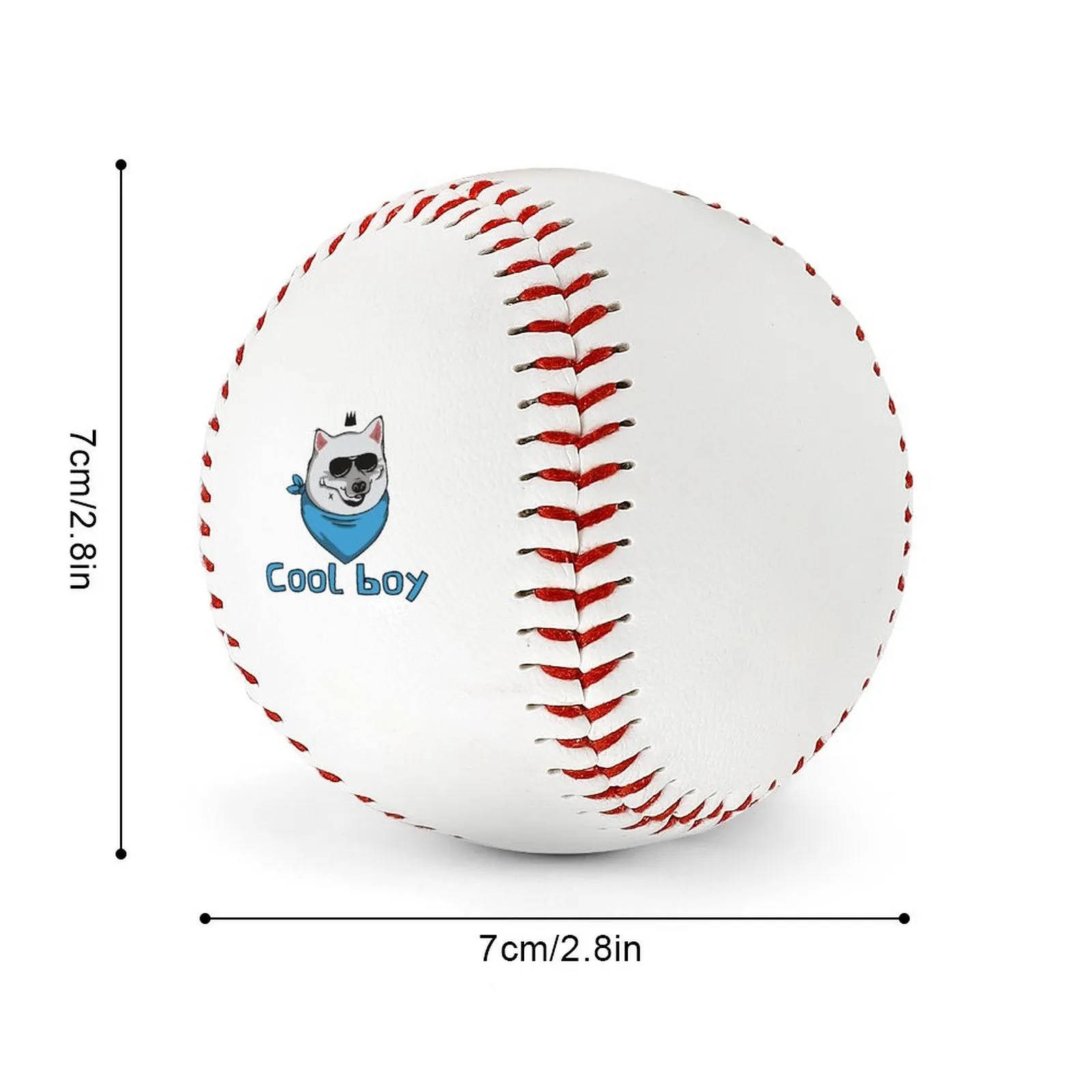 Leather Baseball with Logo 10