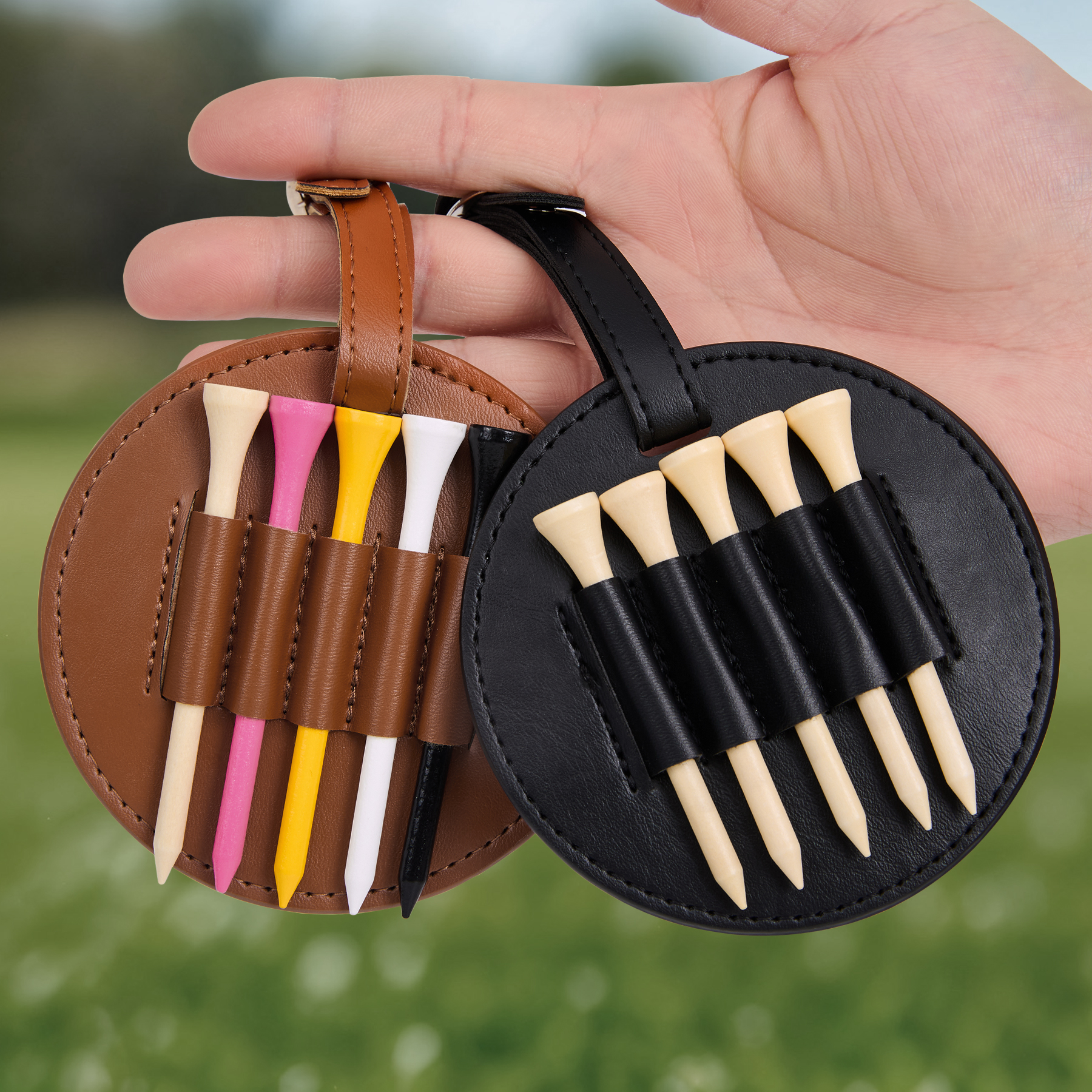 PU Leather Golf Tee Holder 7