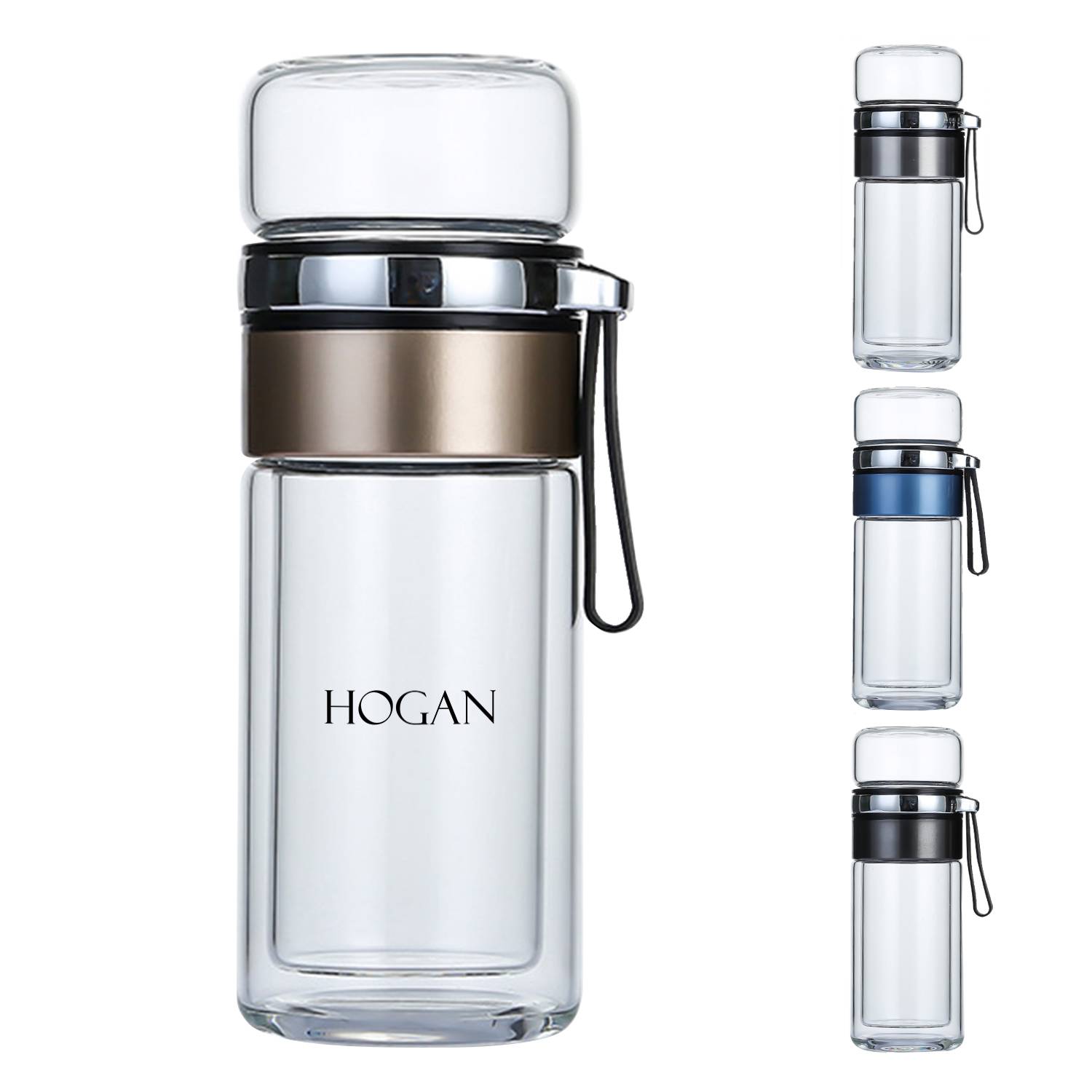 Business tea separated double layer insulated glass cup 9