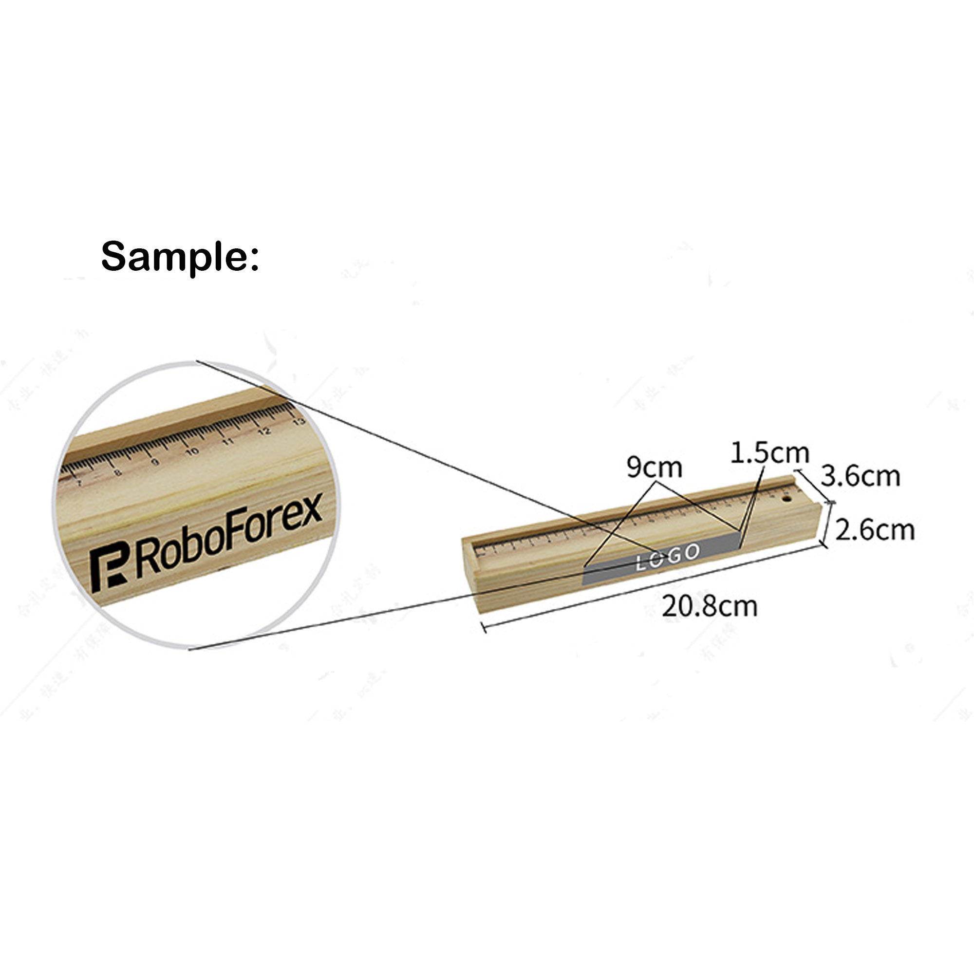 MOQ 10 pcs Custom Logo Wooden Pencil Set 4