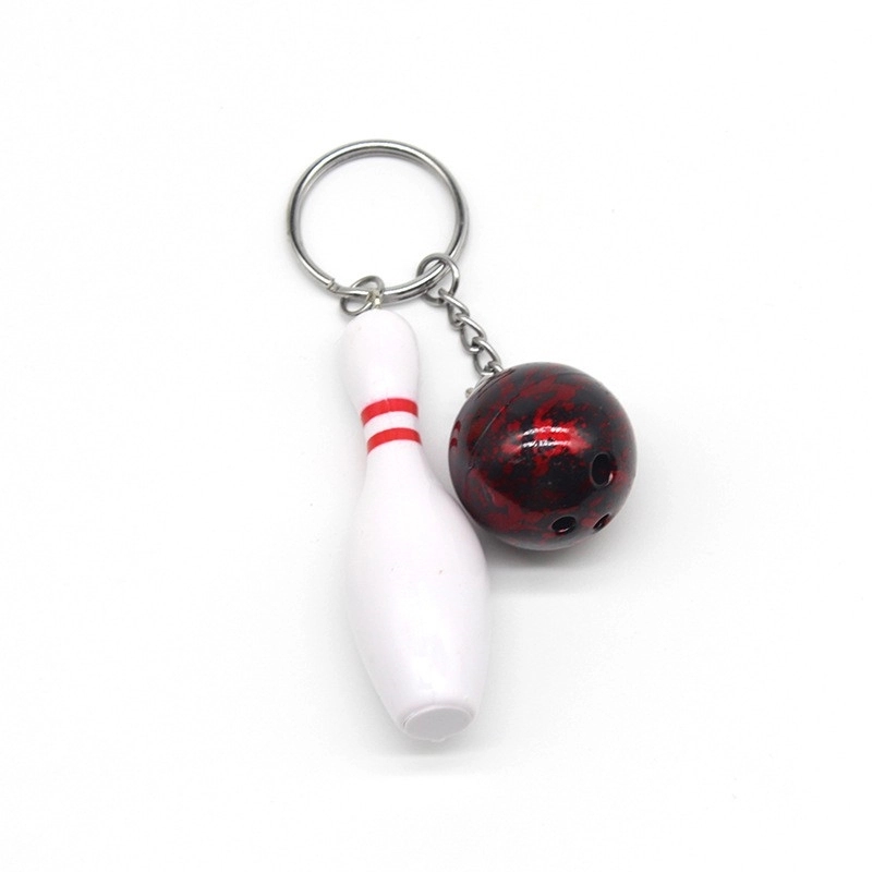 2 in 1 Bowling Metal Keychain 1