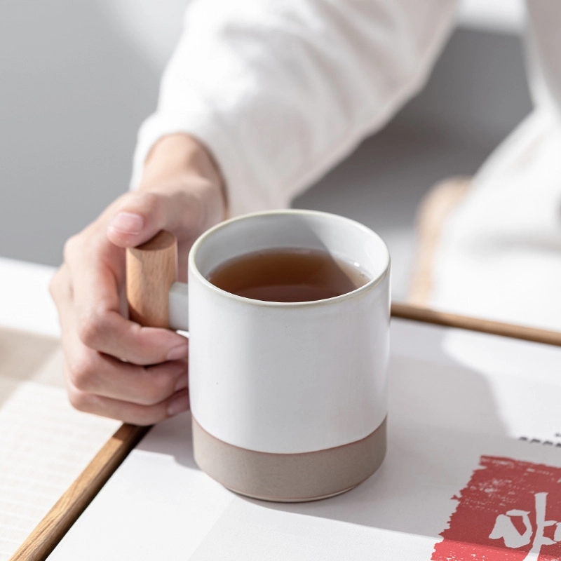 Custom 12 Oz Creative Solid Color Ceramic Mug 7
