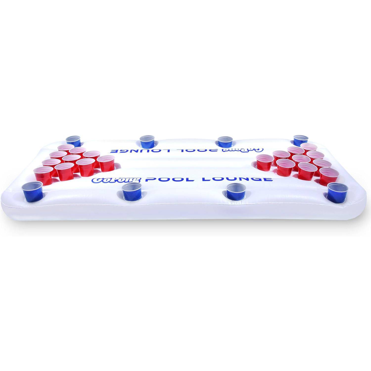 Inflatable Beer Pong Pool Float Lounge Table 5