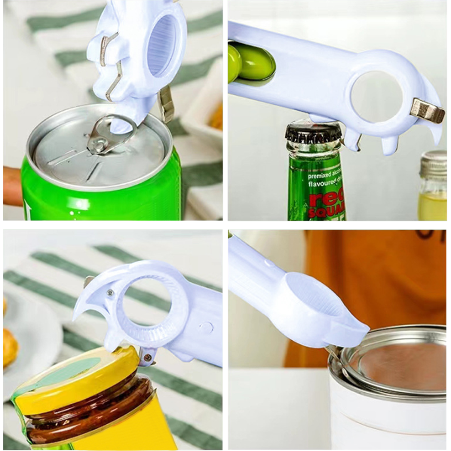 6 in 1 ABS Manual Can Opener 6