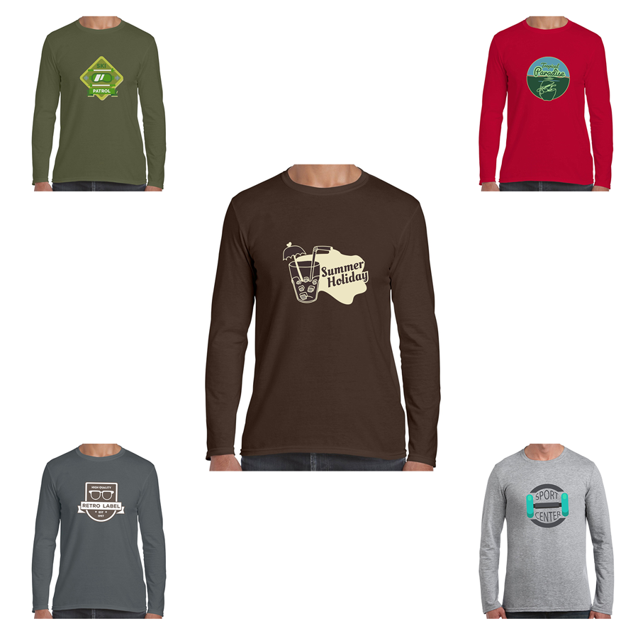 Gildan SoftStyle Long Sleeve Cotton Tee 4.5oz 1