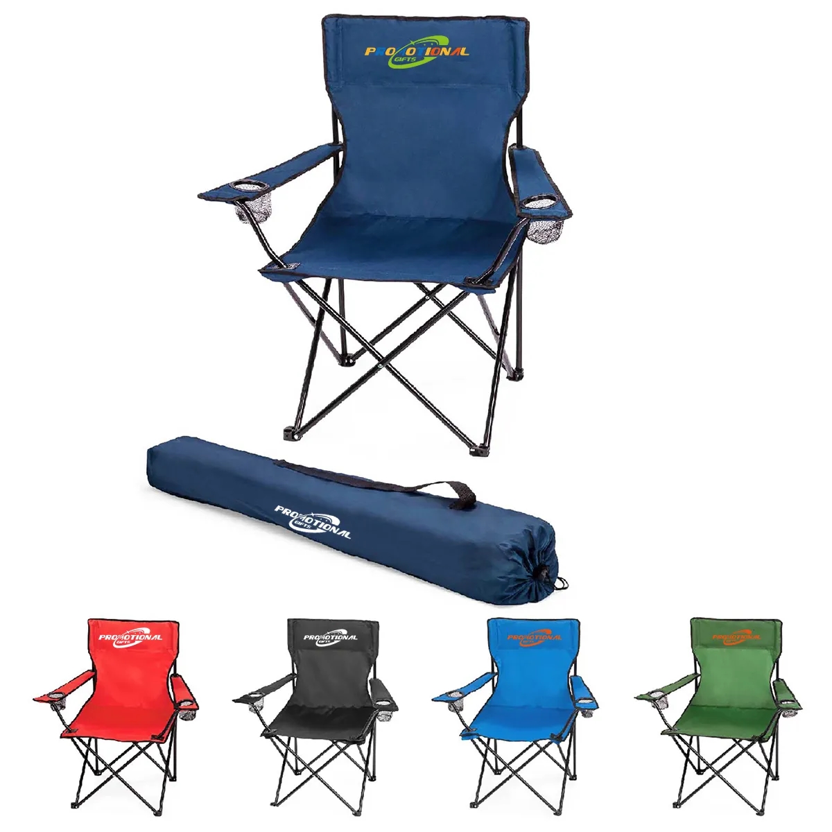 Oversized Camping Heavy Duty Folding Chair with Cup Holder 2
