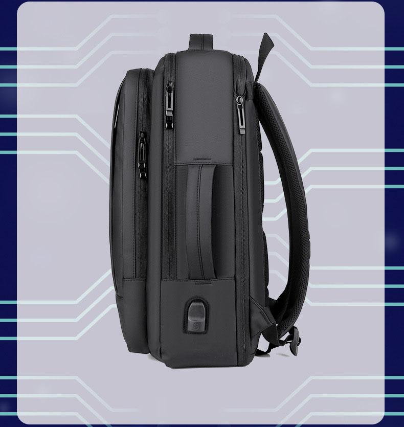 Business Anti Theft Durable Laptops Backpack / USB Charging Port 3