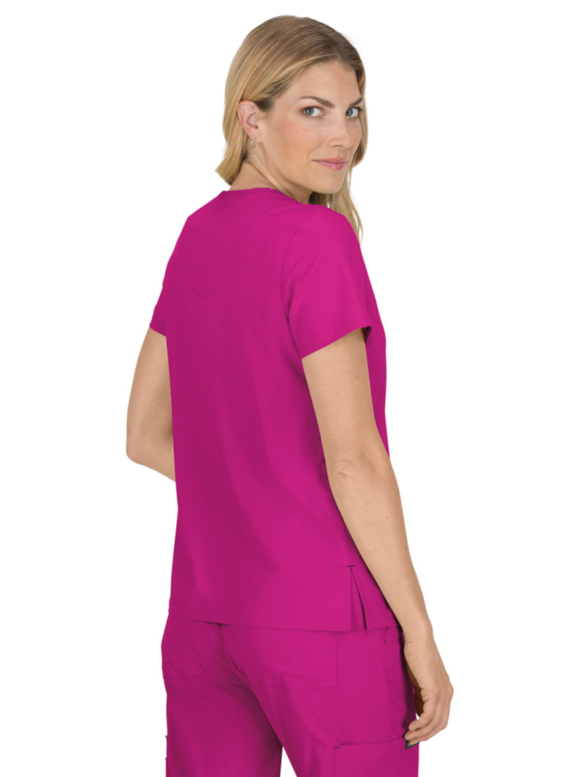 koi - Basics - Women's Four-Pocket Stretch V-Neck Becca Top 91