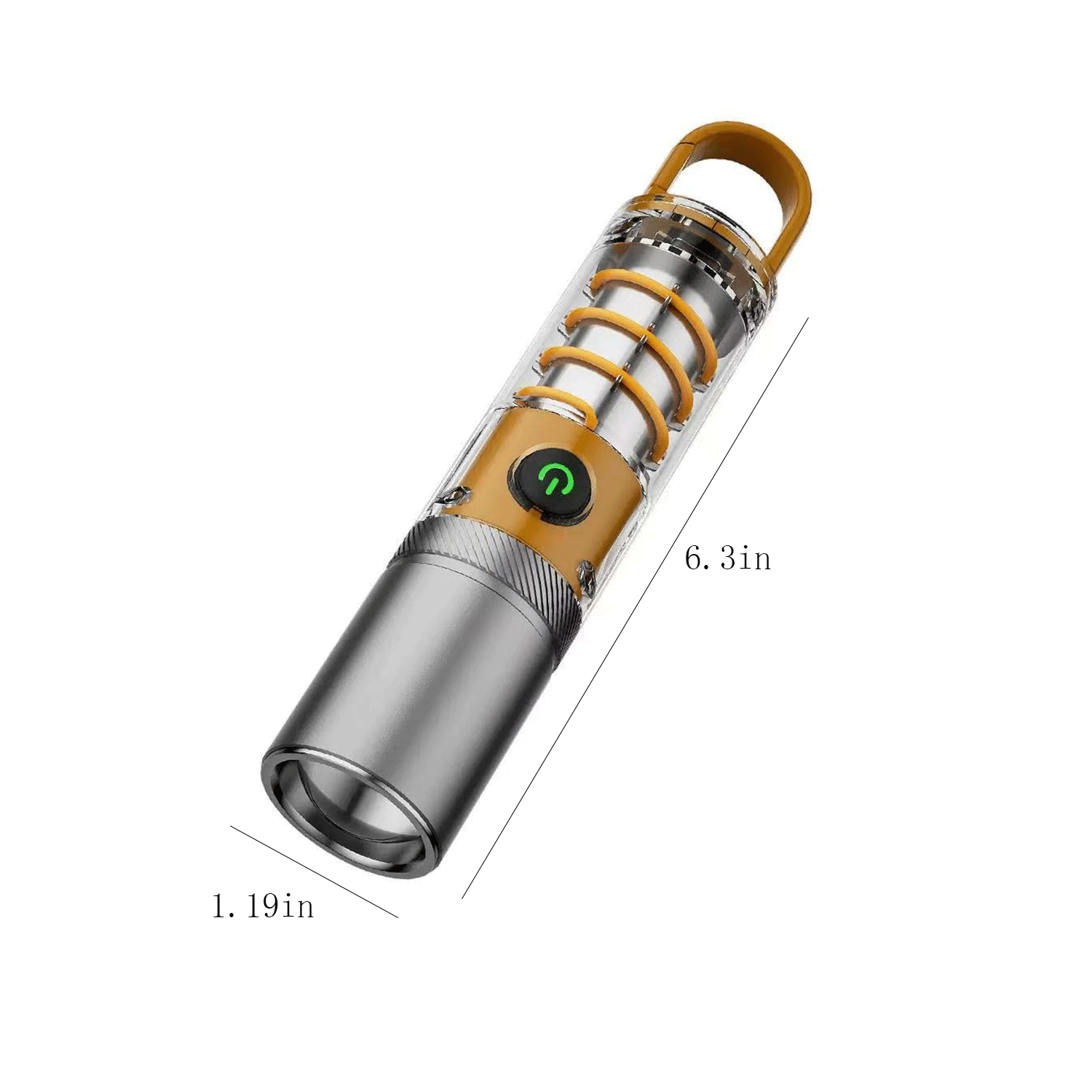 Rechargeable Tactical LED Flashlight w/ Hanging Hook 5