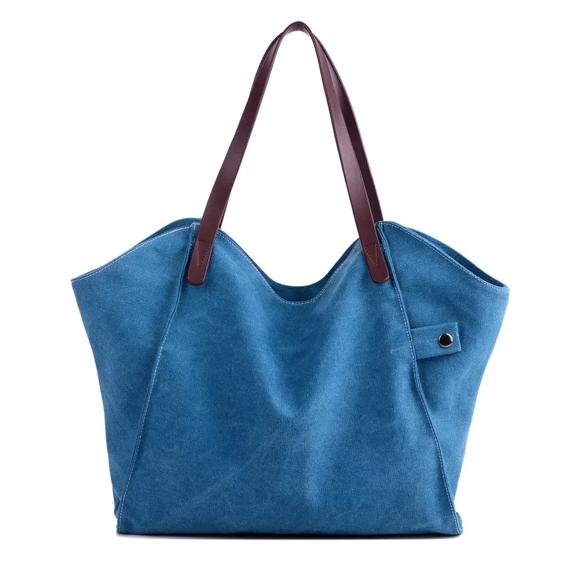 Canvas Tote Bag Handbags For Women, custom tote bag with logo imprint 5