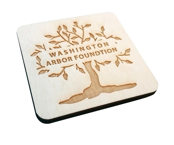 Custom Laser Etched Birch Coasters 5