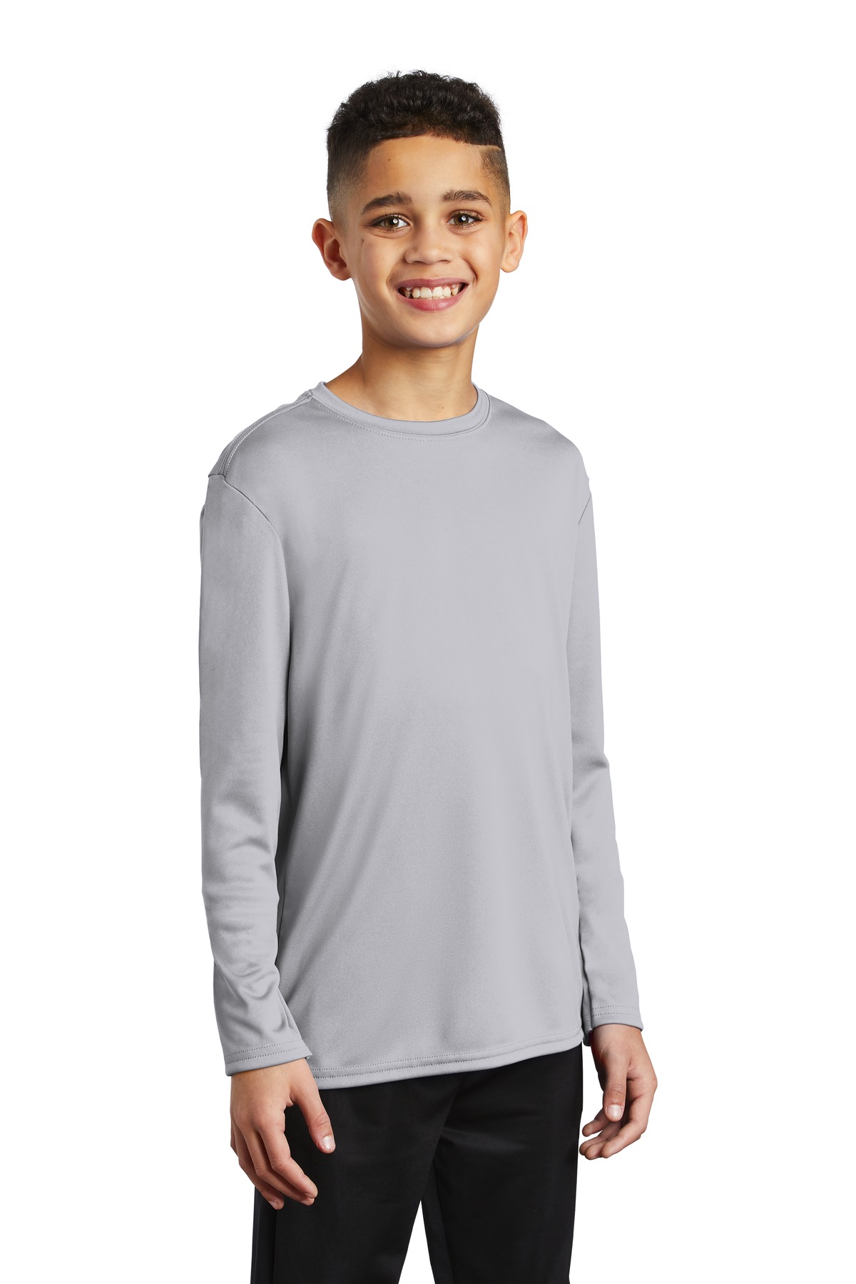 Port & Co Youth Long Sleeve Performance Tee PC380YLS 18