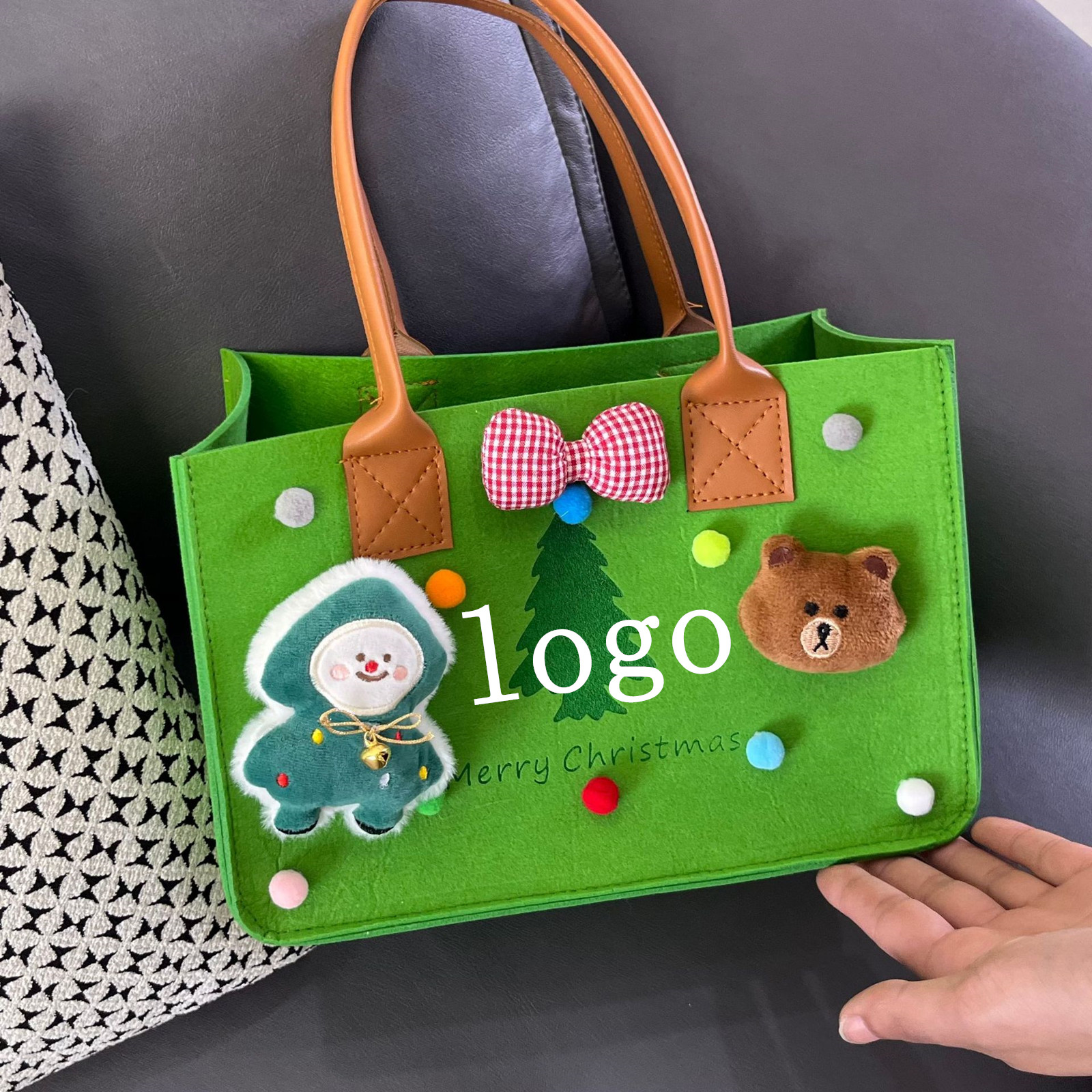 Felt Tote Bag, custom tote bag with logo imprint 4