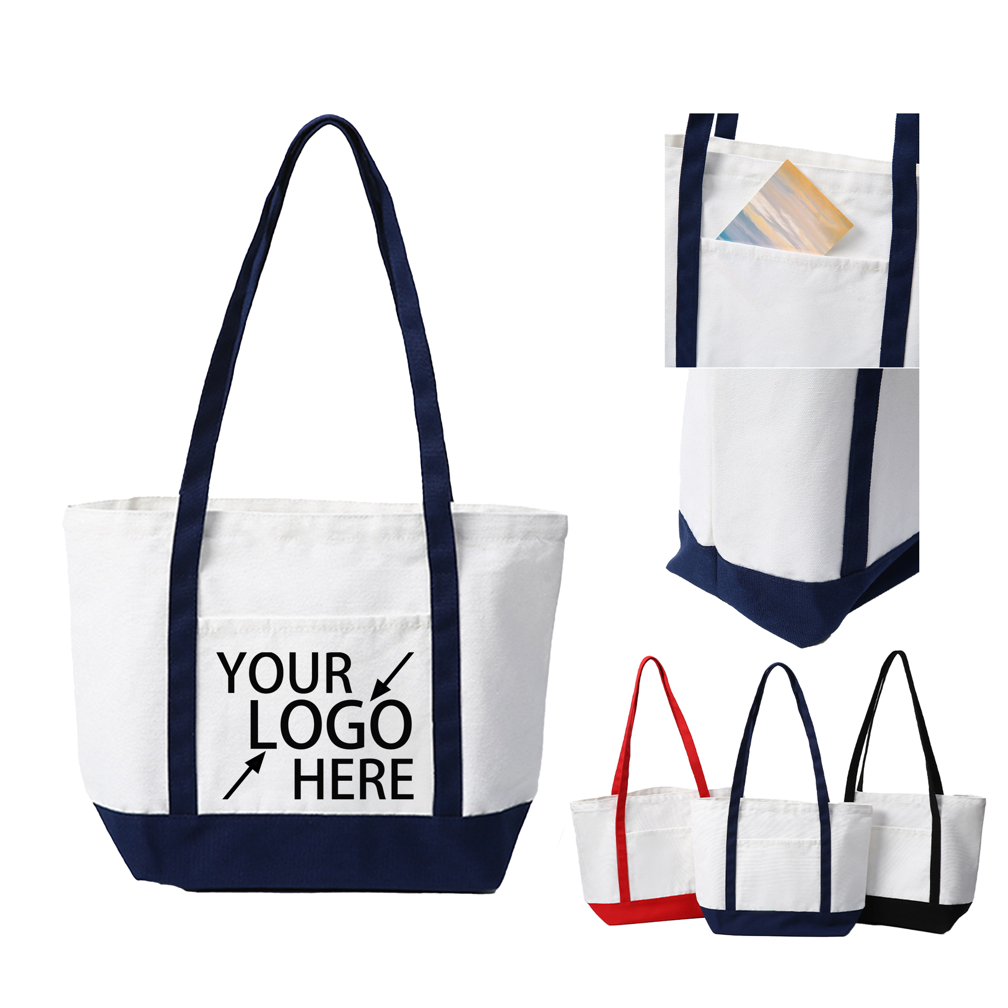 Stitched Canvas Tote Bag 2