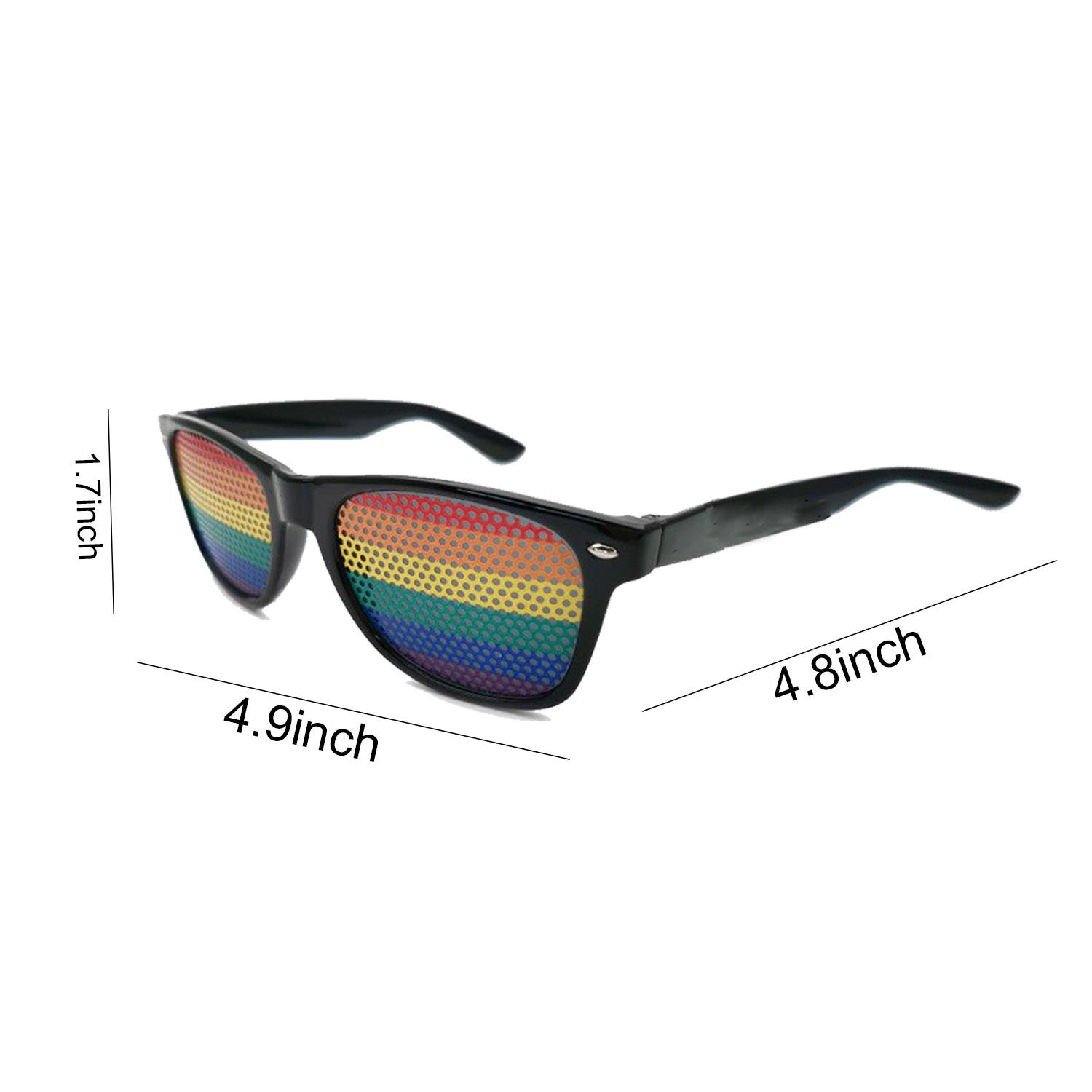 Cute Rainbow Sticker Sunglasses 1