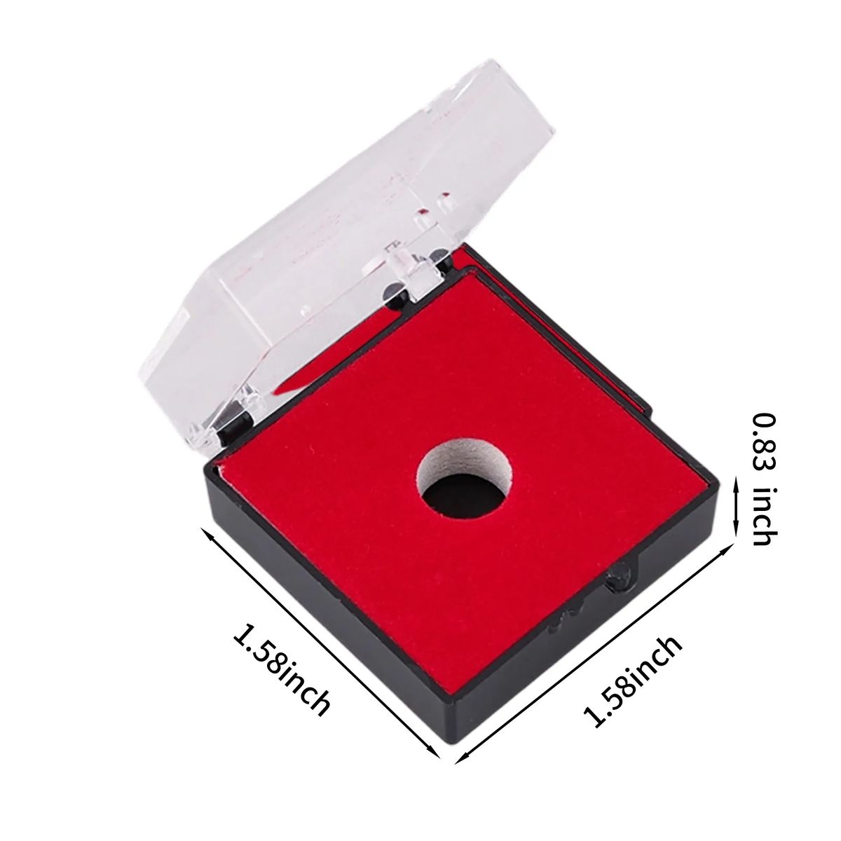 Clear Lid Pin Display Box Elegant Style 3