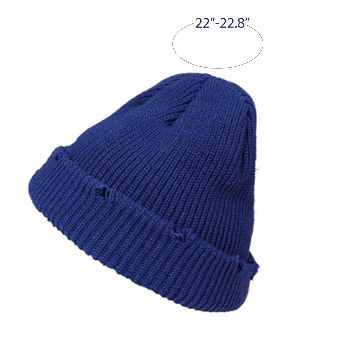 Unisex Winter Warm Knit Dilapidated Hole Beanie 1