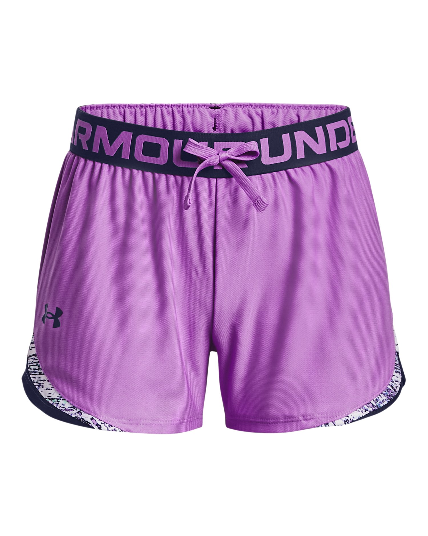 UA Play Up Tri-Color Girls' Shorts 4