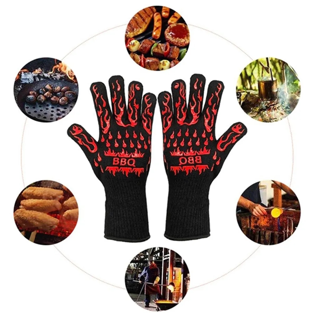 BBQ Grill Oven Gloves 2