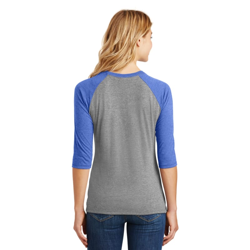 District Women's Perfect Tri 3/4-Sleeve Raglan. 38