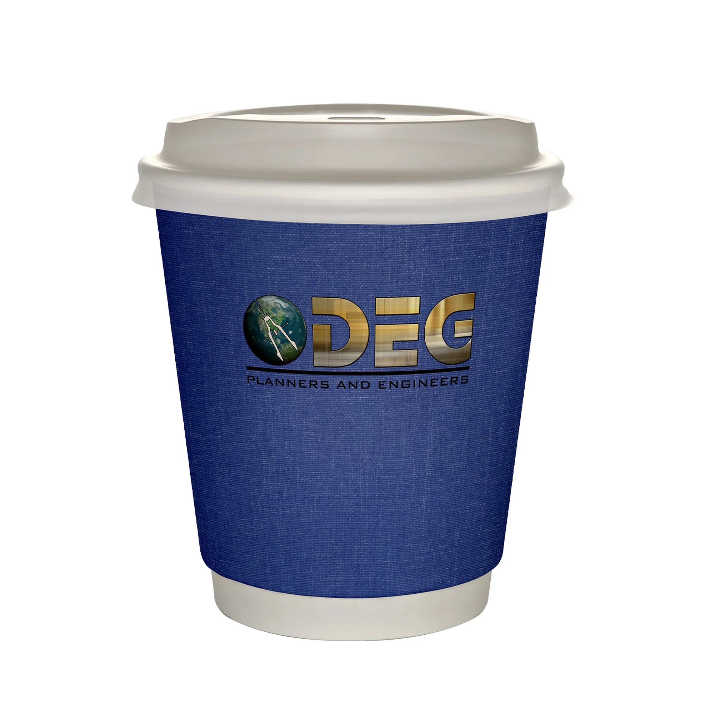 10 oz Full Color Ridge Insulated Paper Cup With Lid 6