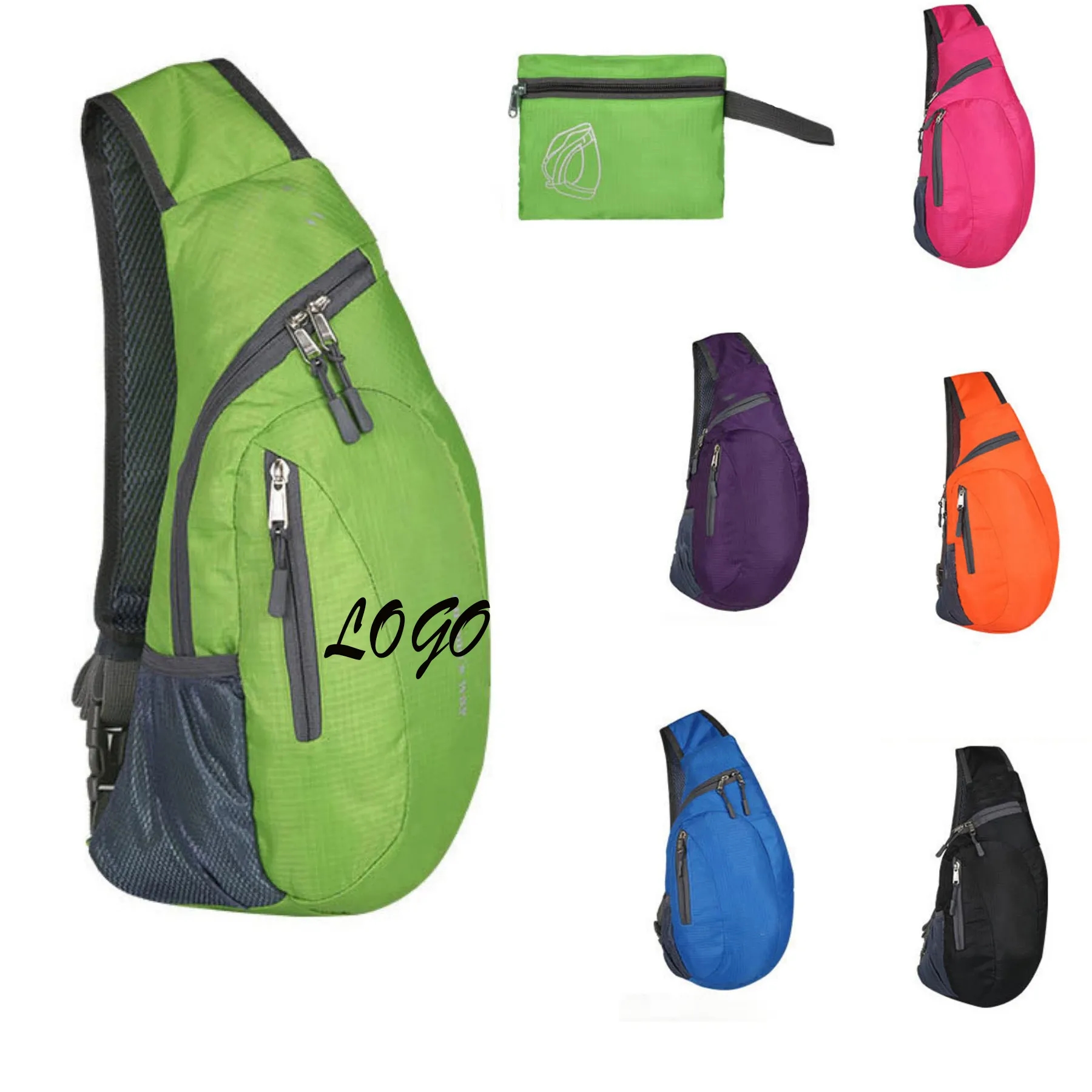 Collapsible One-shoulder Cross-body Outdoor Sports Backpack 7
