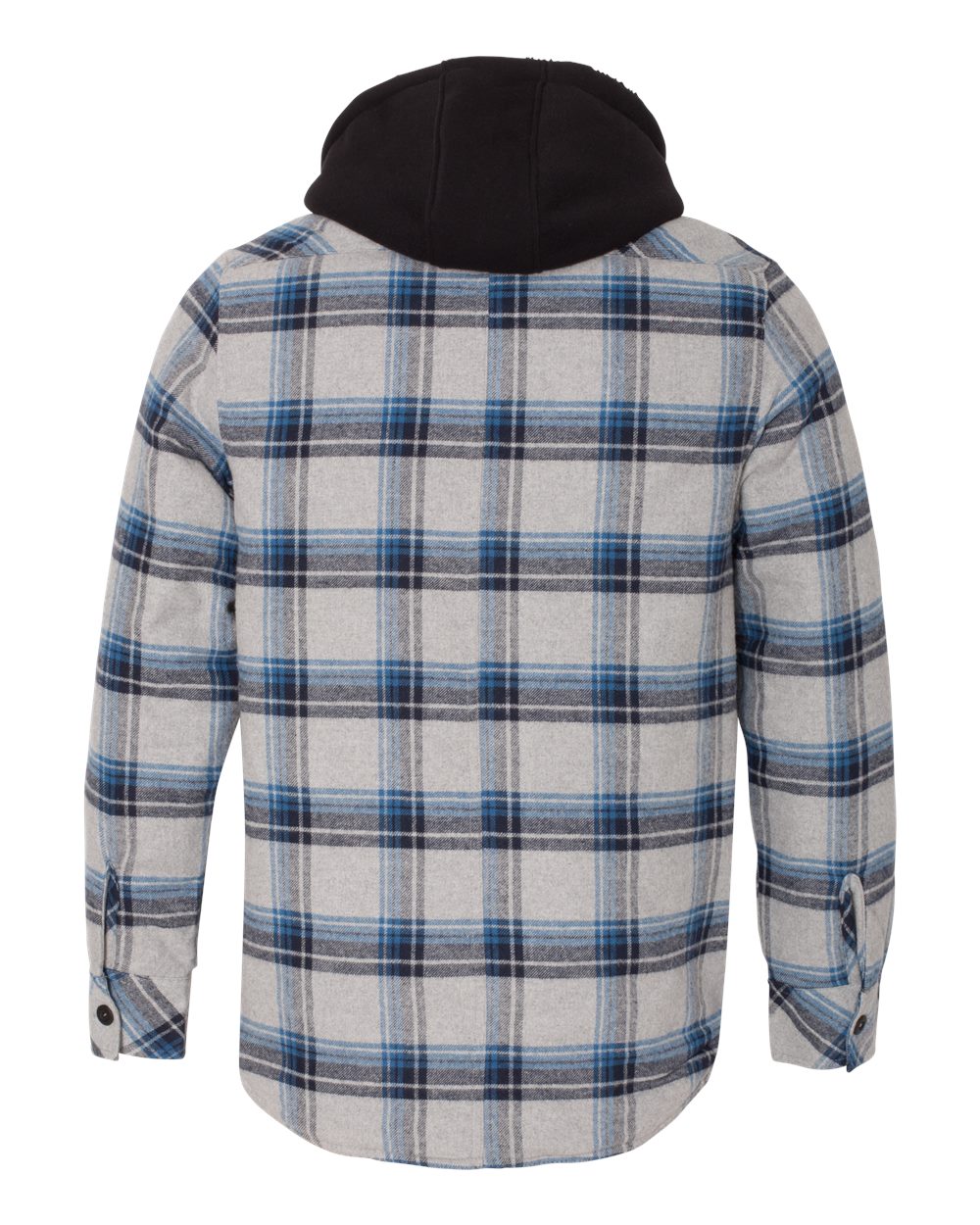 Men's Quilted Flannel Hooded Jacket - 8620 12
