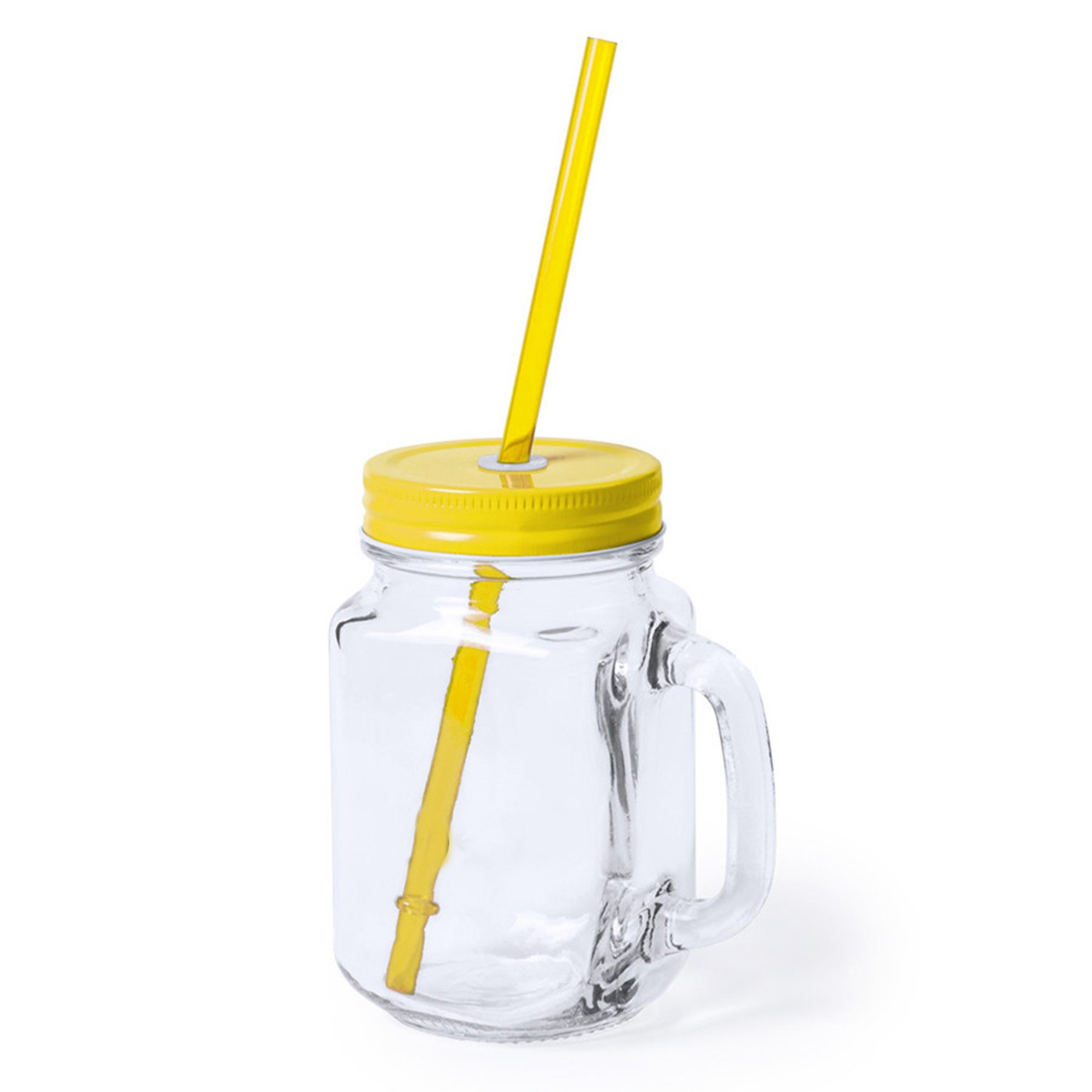 Mason Jars W/Cover And Straw 7