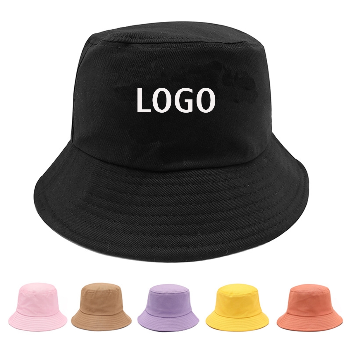 100% Cotton Packable Fishing Summer Bucket Cap MOQ 50PCS