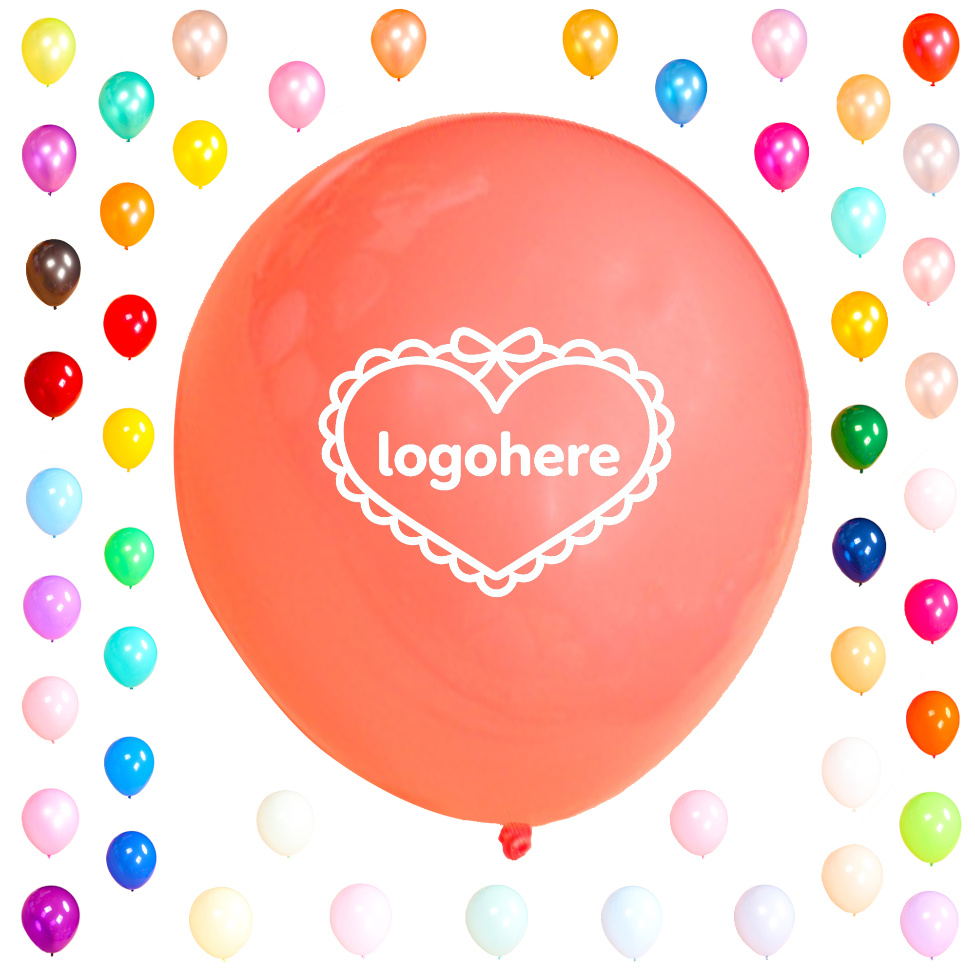 10 Inch Custom Logo Latex Balloons for Events 3