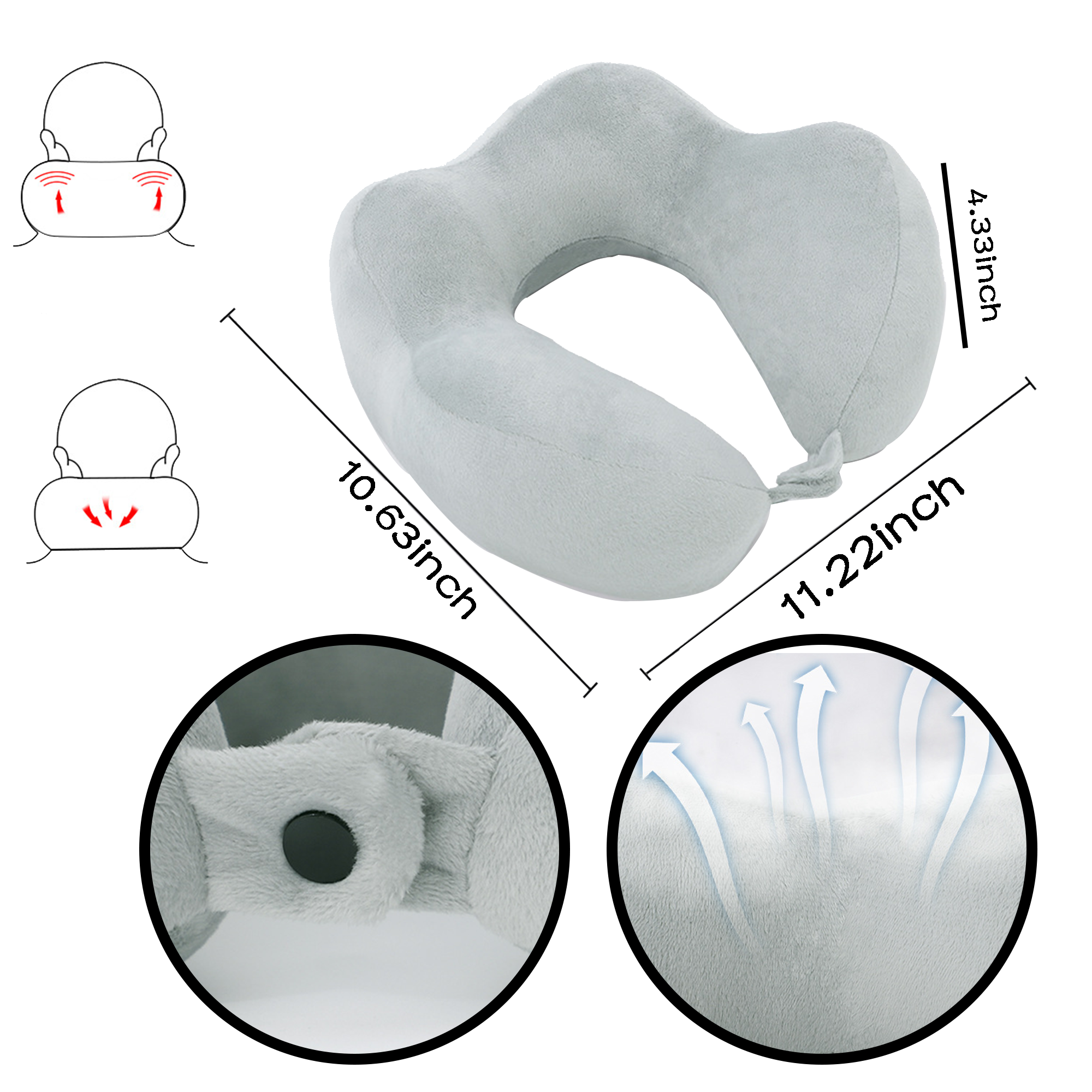 MOQ 20 PCS U-Shaped Neck Pillow 3