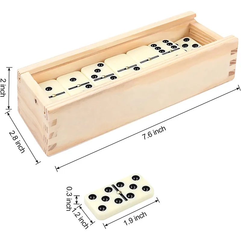 Classical Double 6 Domino Game Set 4