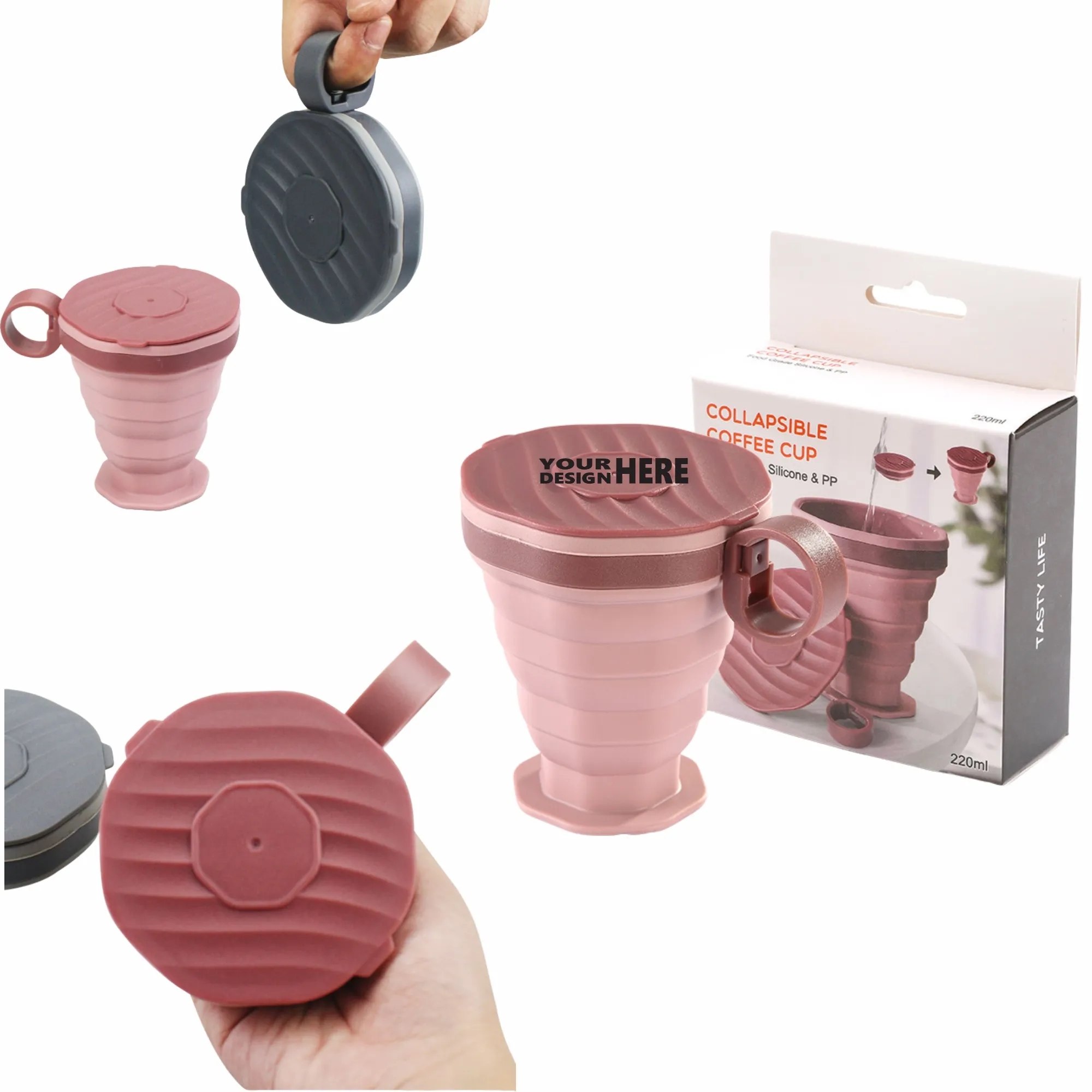 Collapsible Silicone Coffee Cup