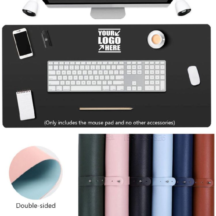 Double-Sided Leather Desk Mouse Pad 2