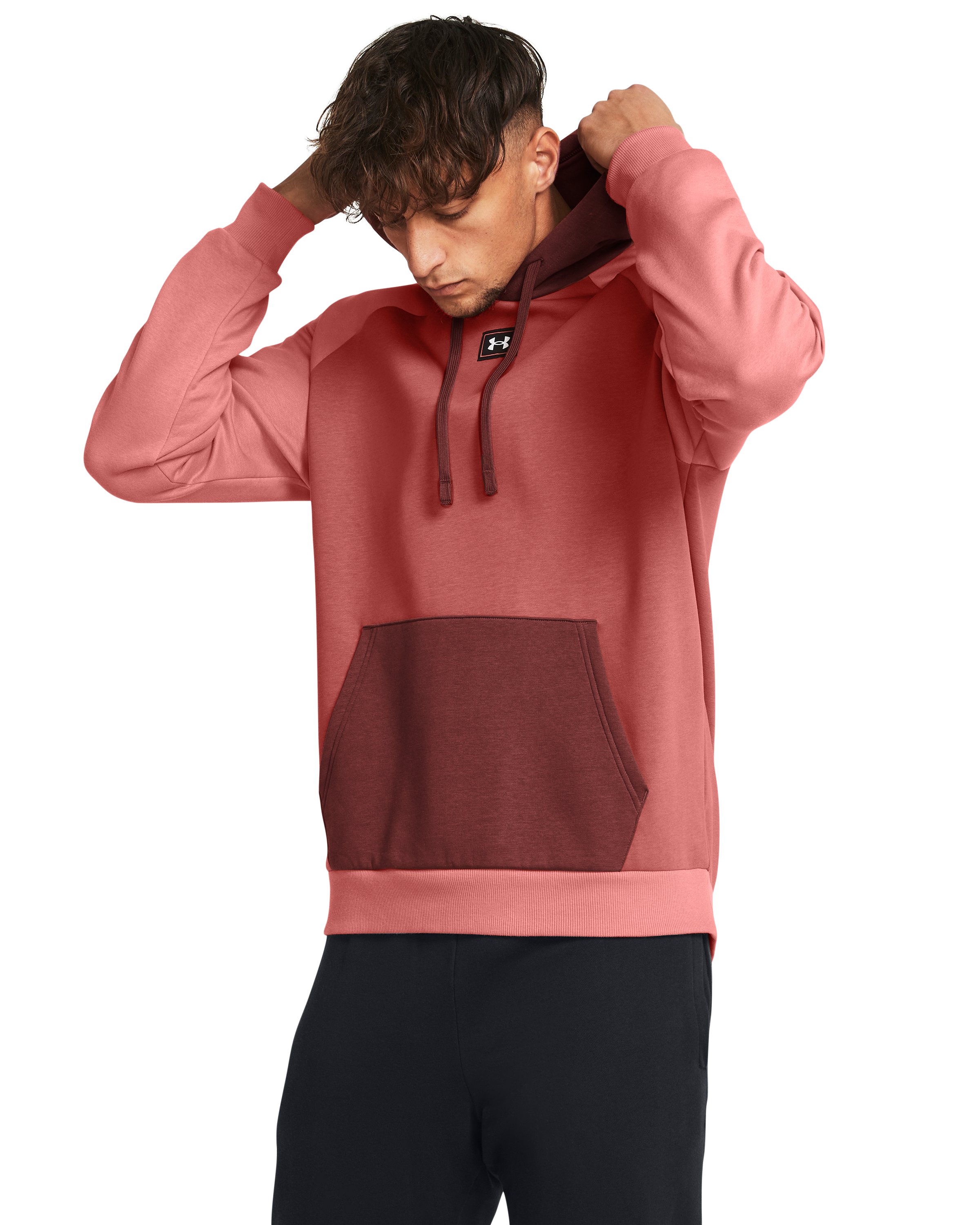 UA Rival Fleece Colorblock Men's Hoodie 4