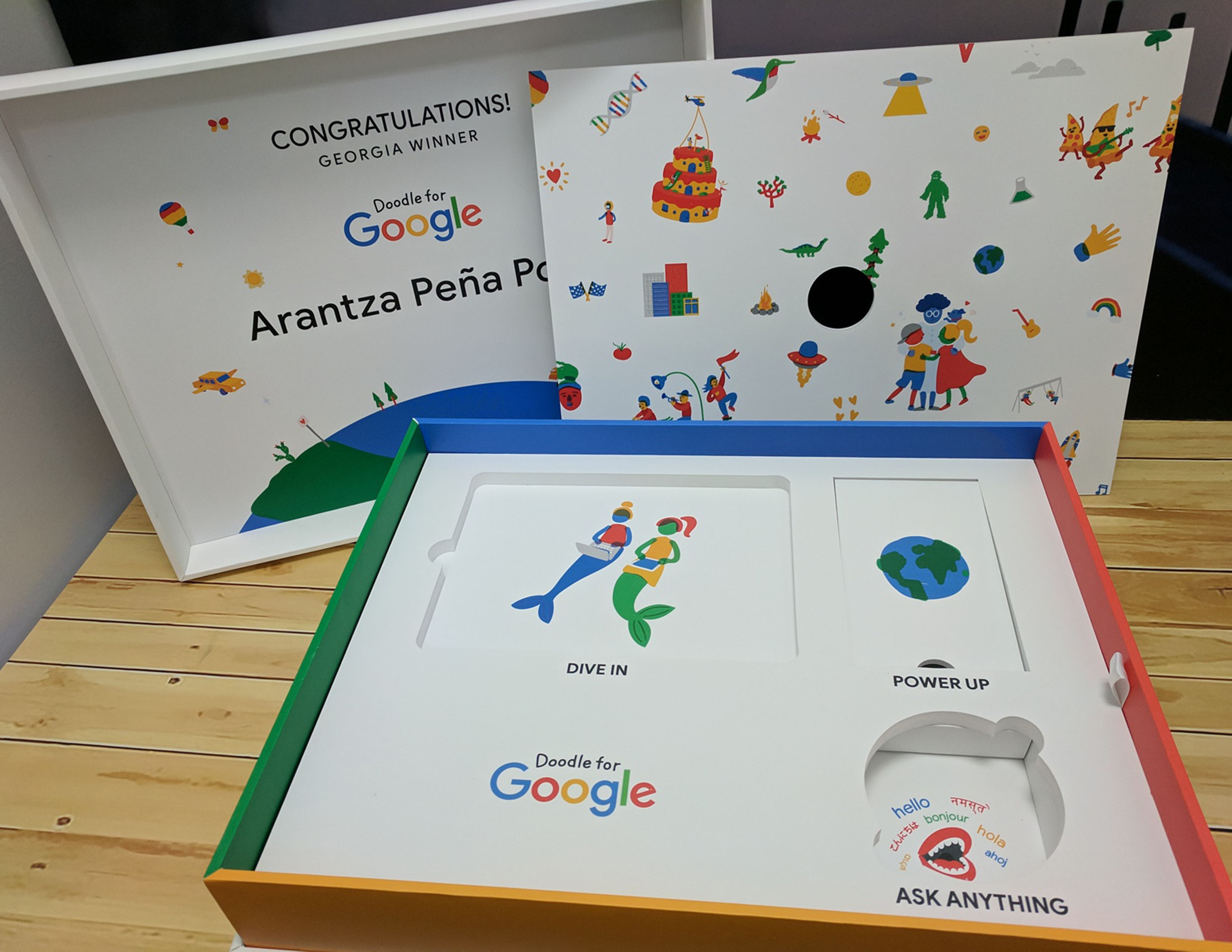 Custom Printed Full Color 2-Piece Soft Touch Luxury Gift Box - 6x6x2 6