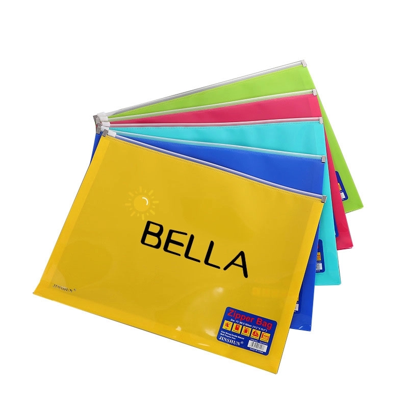 B4 Clear Bag File Folder With Zipper 5
