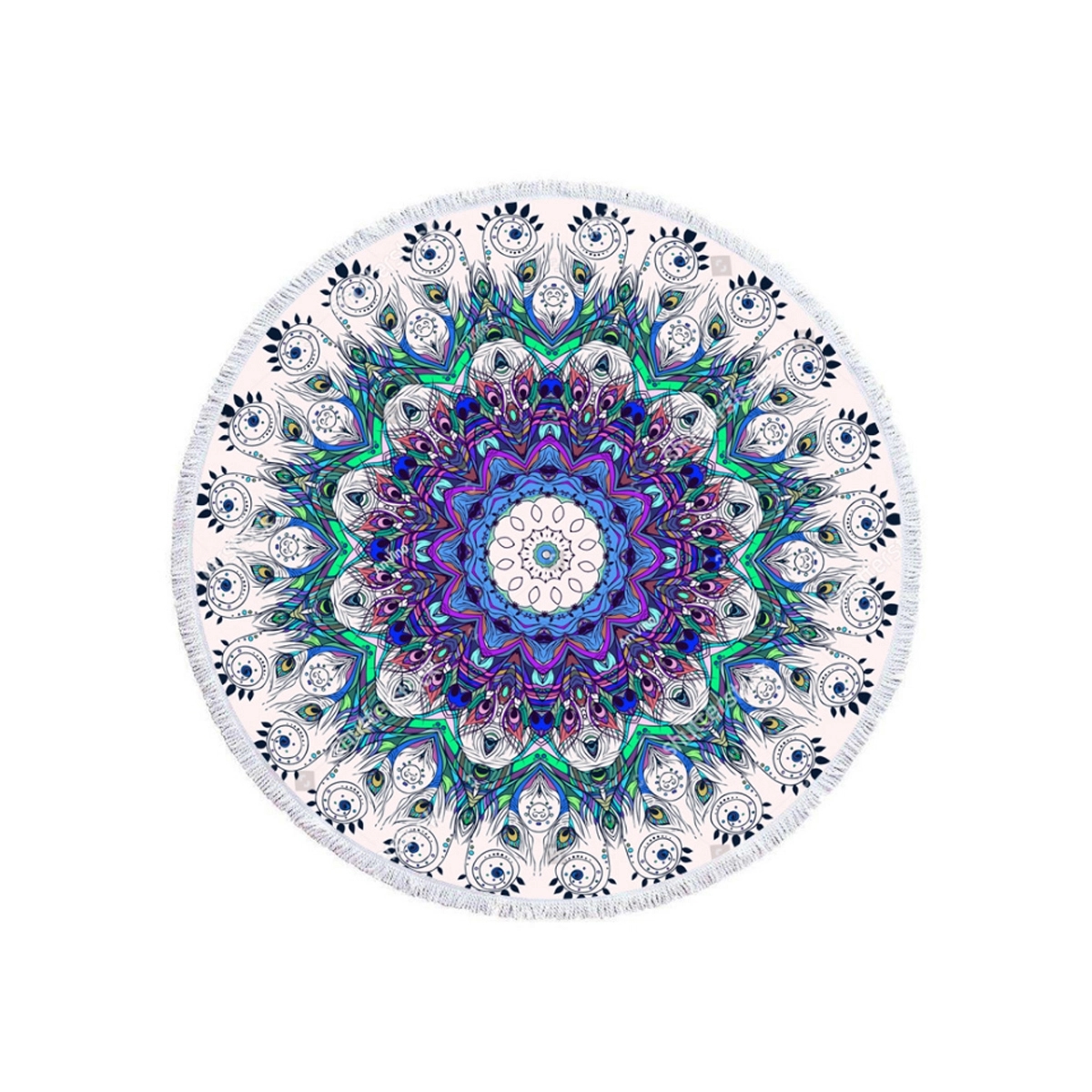 Seaside Round Beach Towel 5