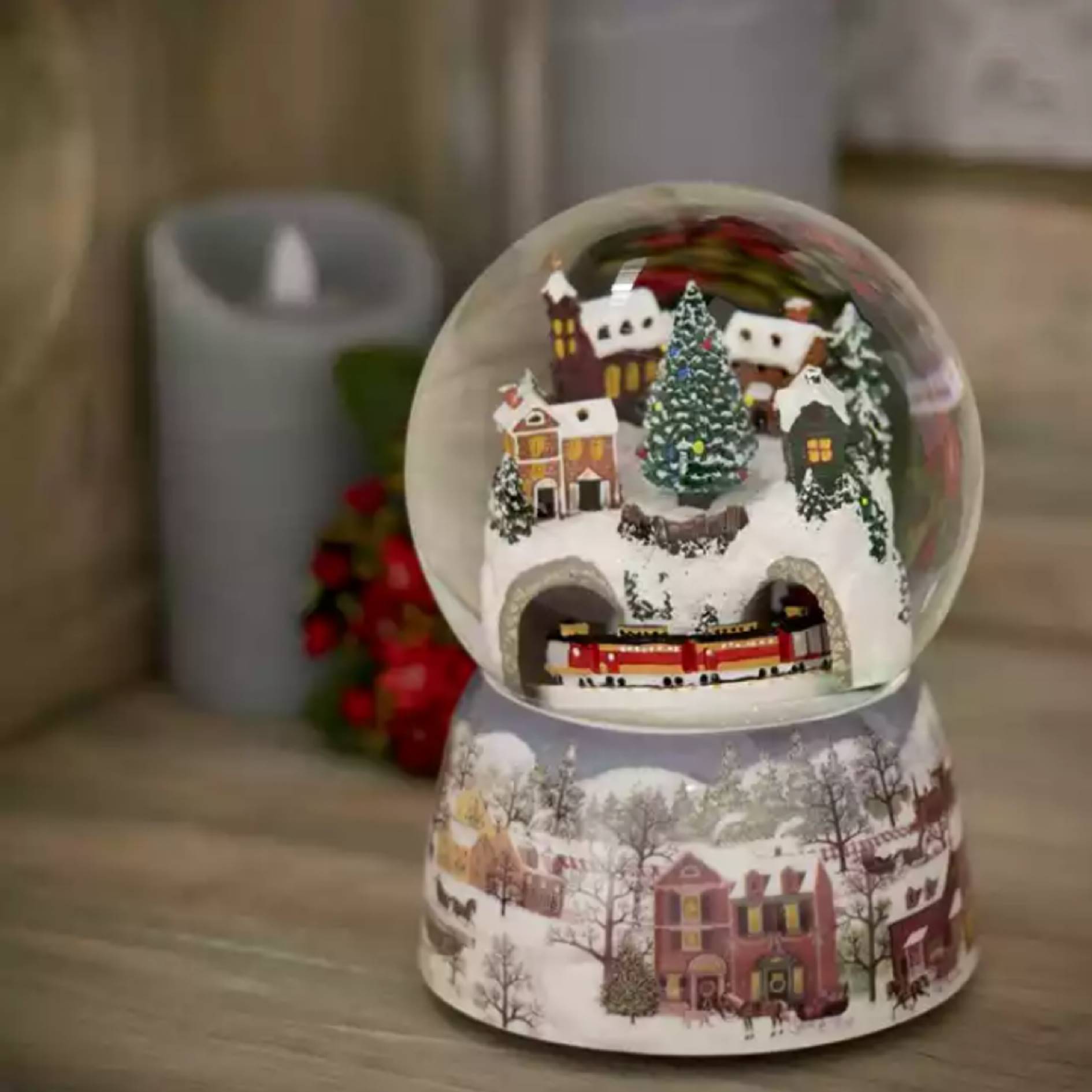 Winter Scene Musical Snow Globe 2