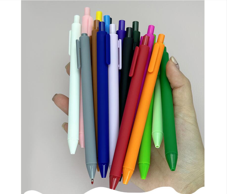 Colored Soft Touch Retractable Ballpoint Pens 6