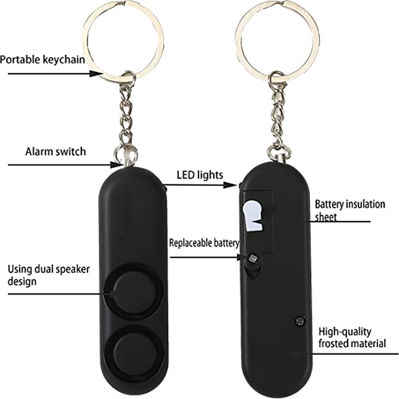 The Personal Self-Defense Safety Alarm Keychain Anti Wolf Alarm 7