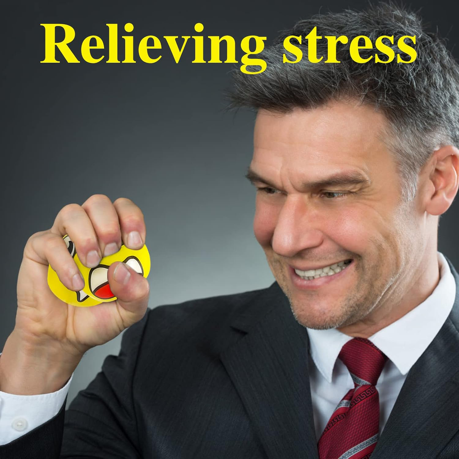Children's PU Soft Emoji Stress Relief Squeeze Ball 4