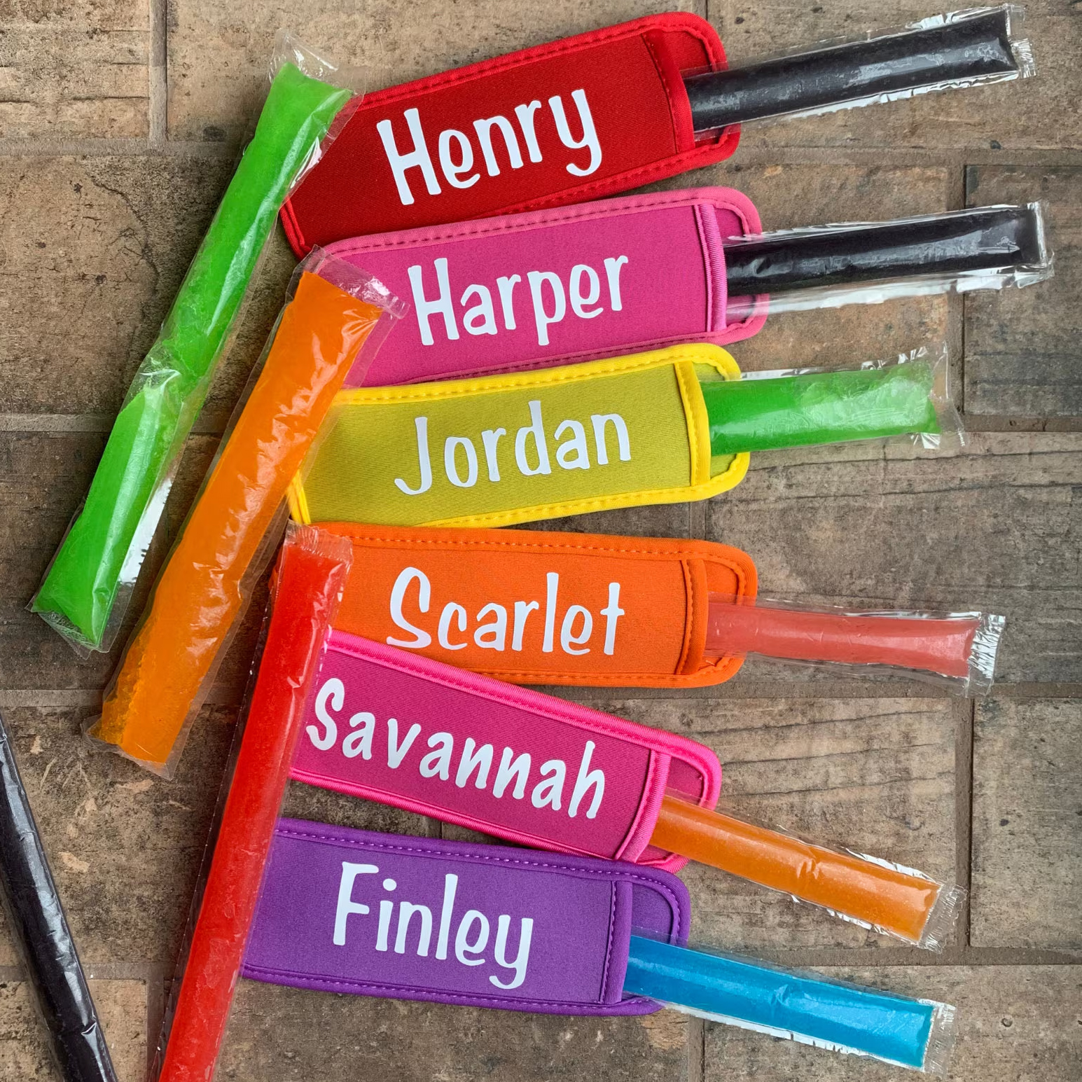 Neoprene Popsicle Holder, custom koozie with logo imprint 6