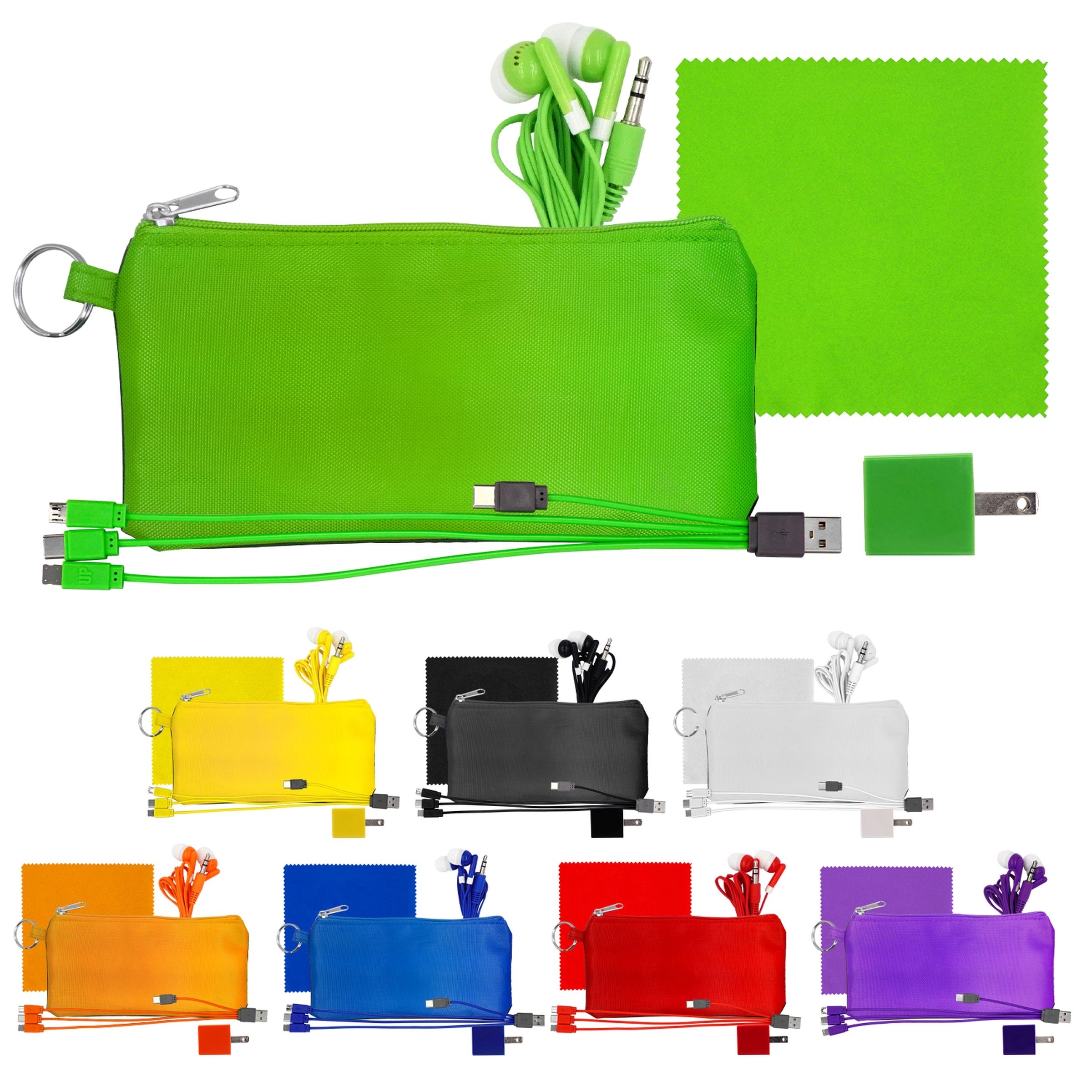 Large Stretchy Wall, Cable, Cloth & Buds Set 16