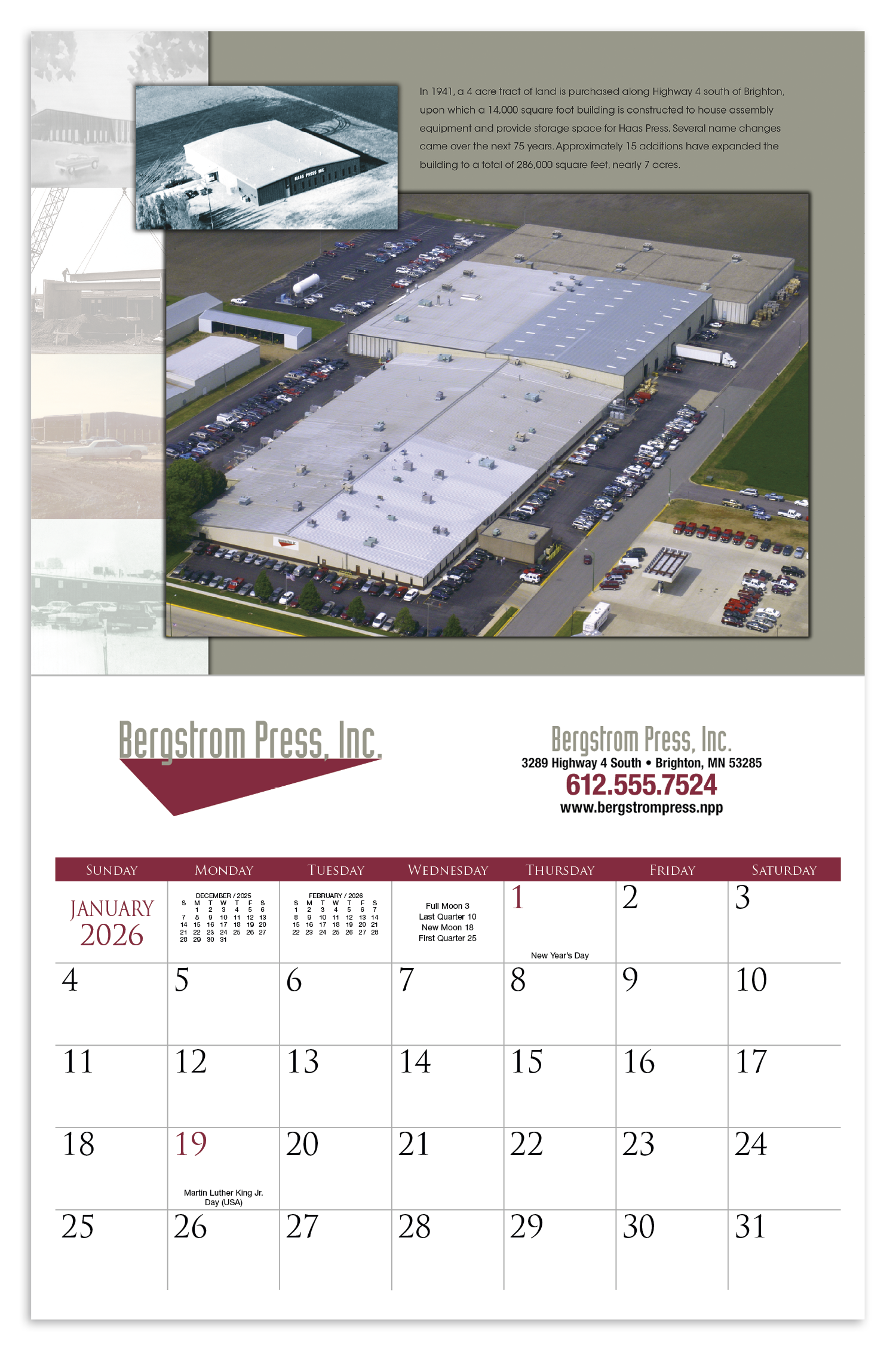 Triumph® Calendars Small Quantity Custom - Stapled Calendar 38